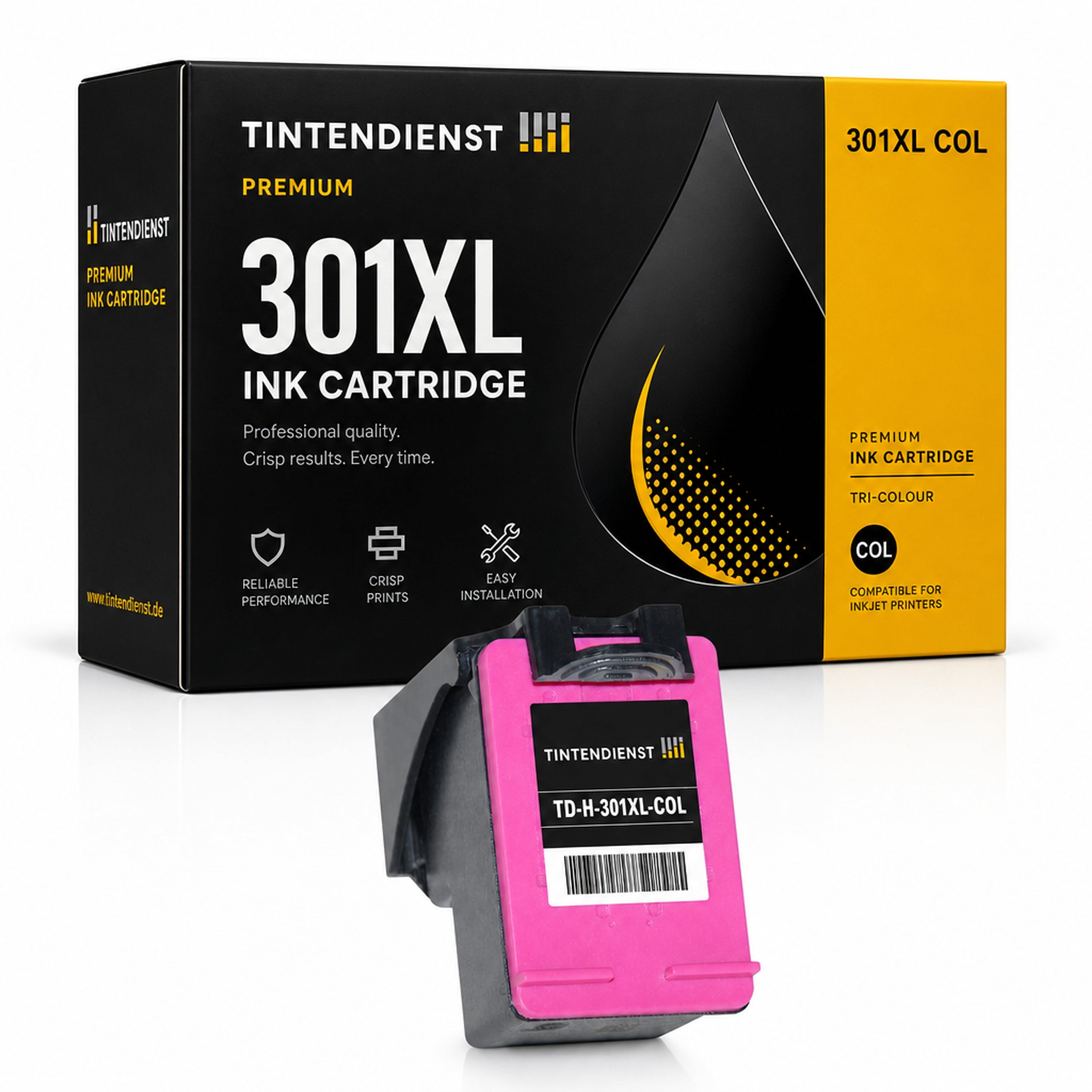 Druckerpatrone kompatibel zu HP 301XL, color