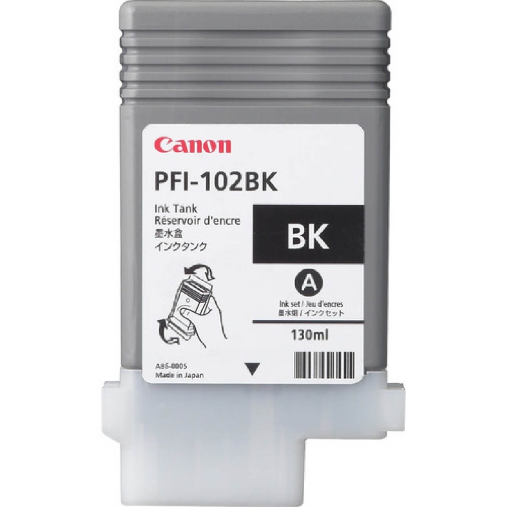 Original Canon Tintenpatrone 0895B001 / PFI-102BK Schwarz