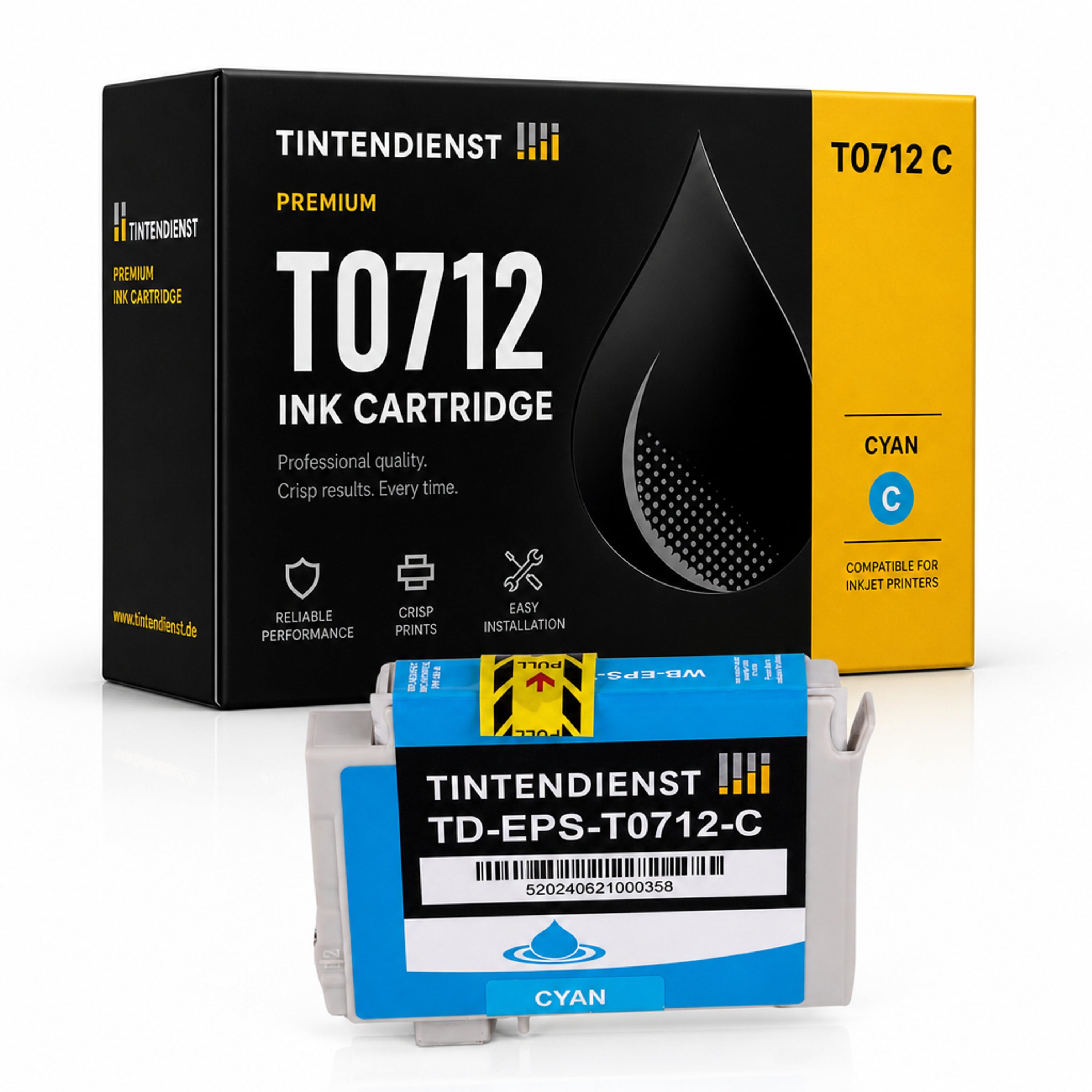Druckerpatrone kompatibel zu Epson T0712, cyan