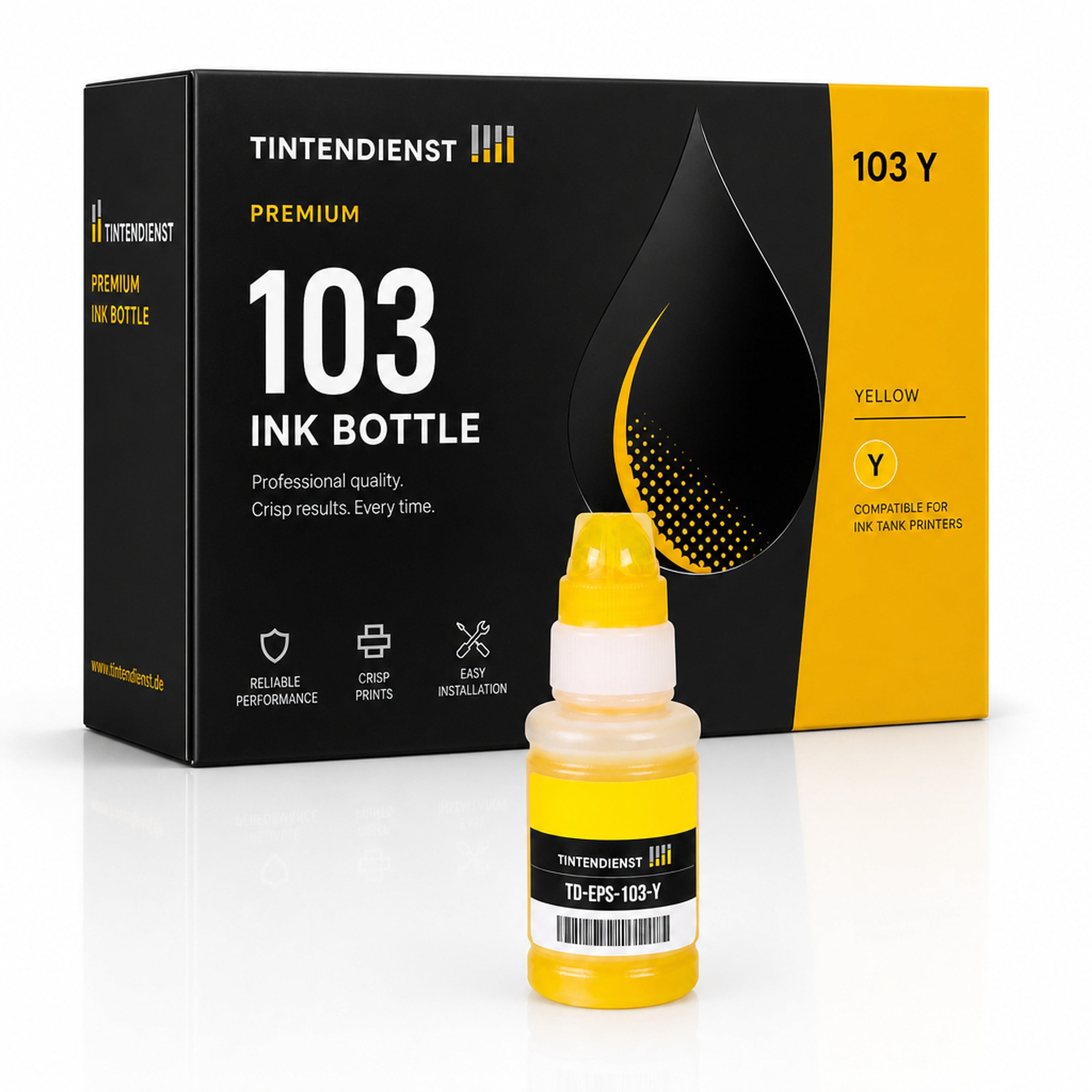 Tintentank kompatibel zu Epson 103, gelb