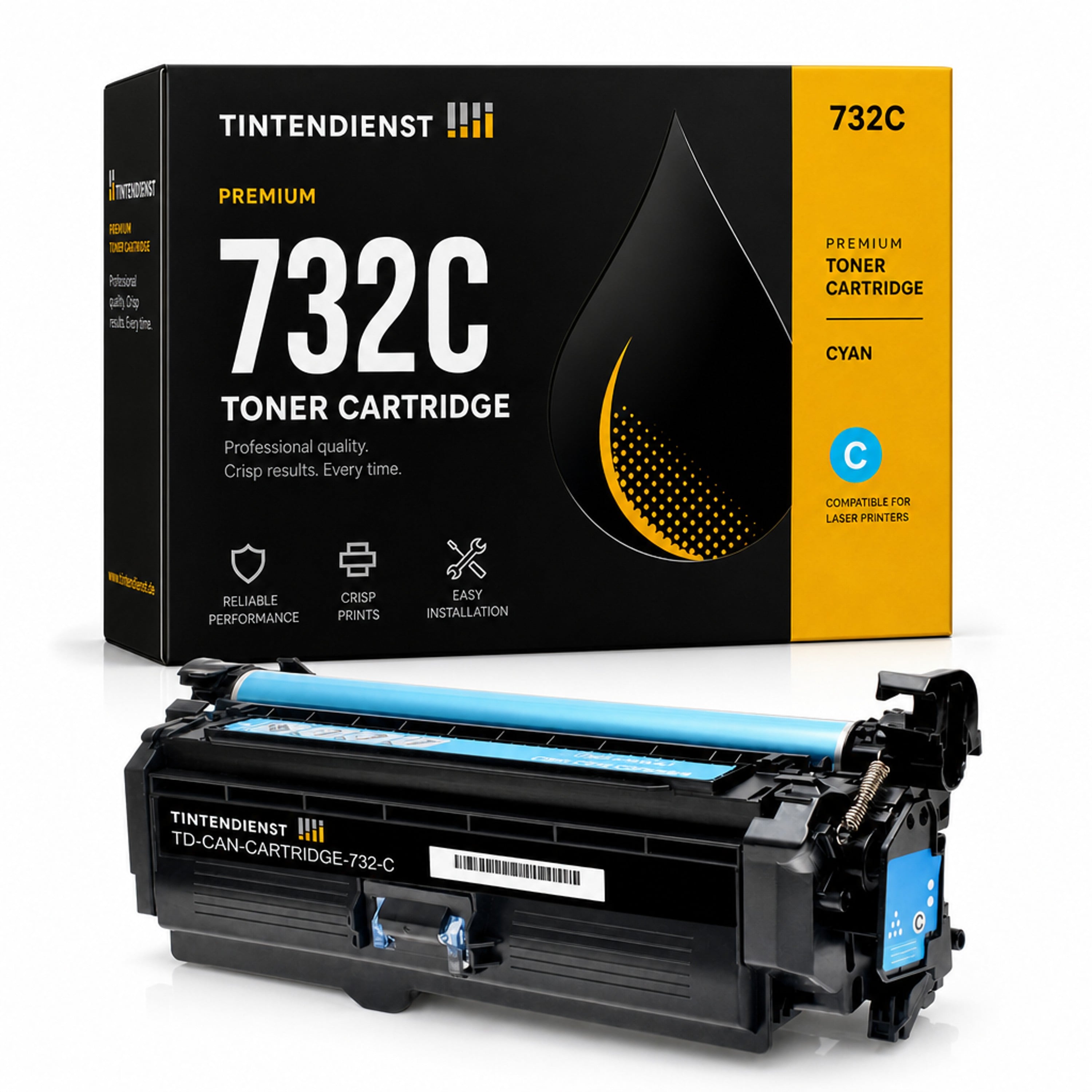 Toner kompatibel zu Canon 732C, cyan