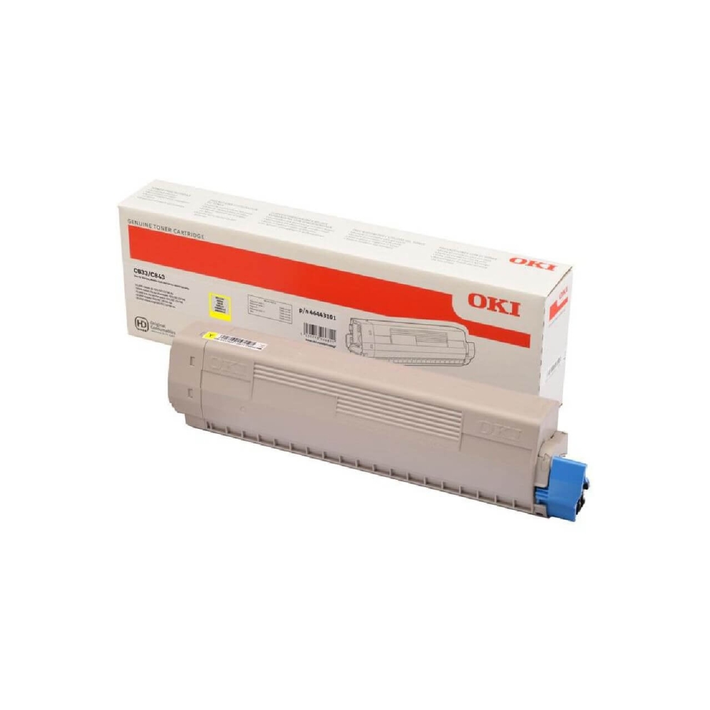 Original OKI Toner 46443101 Gelb