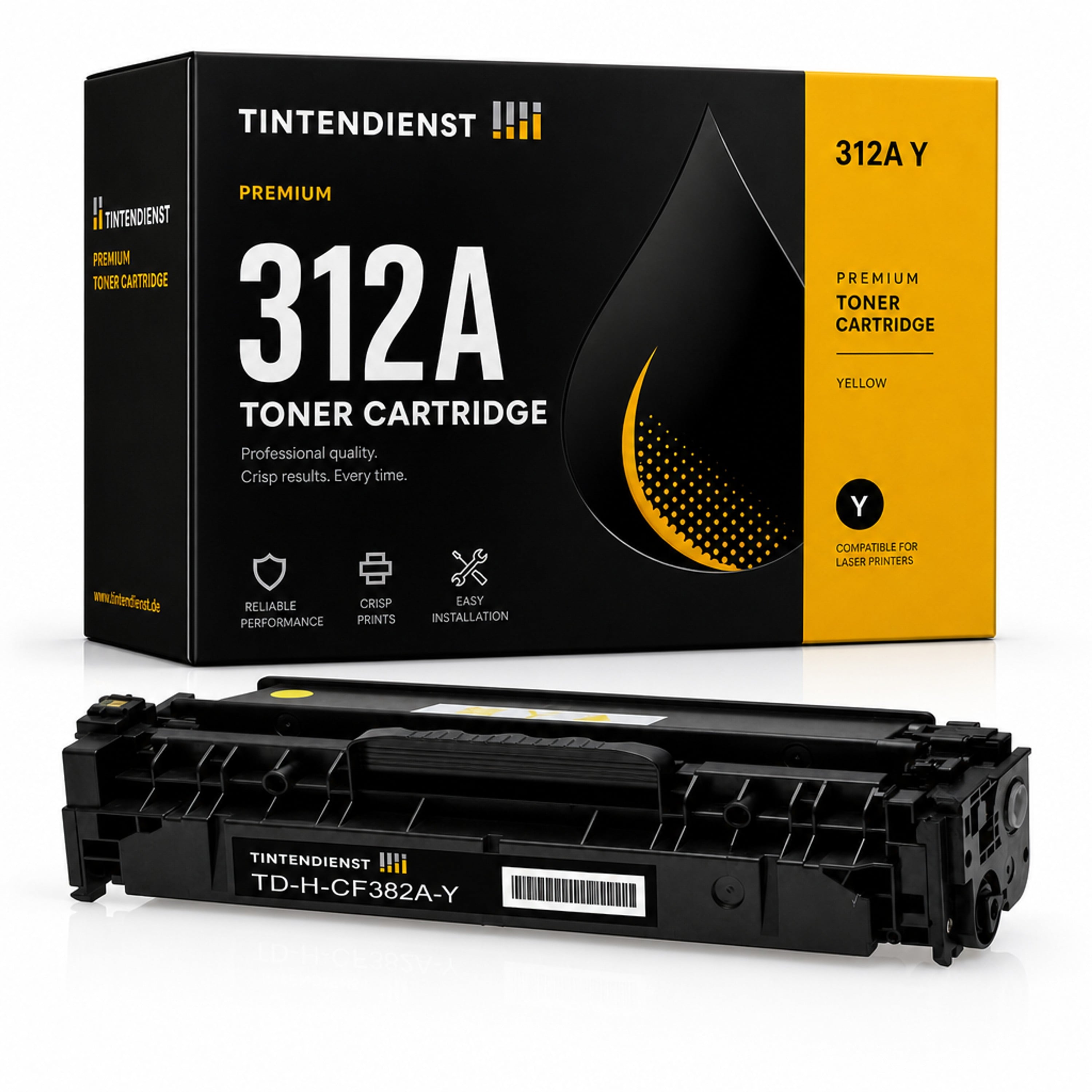 Toner kompatibel zu HP 312A, gelb