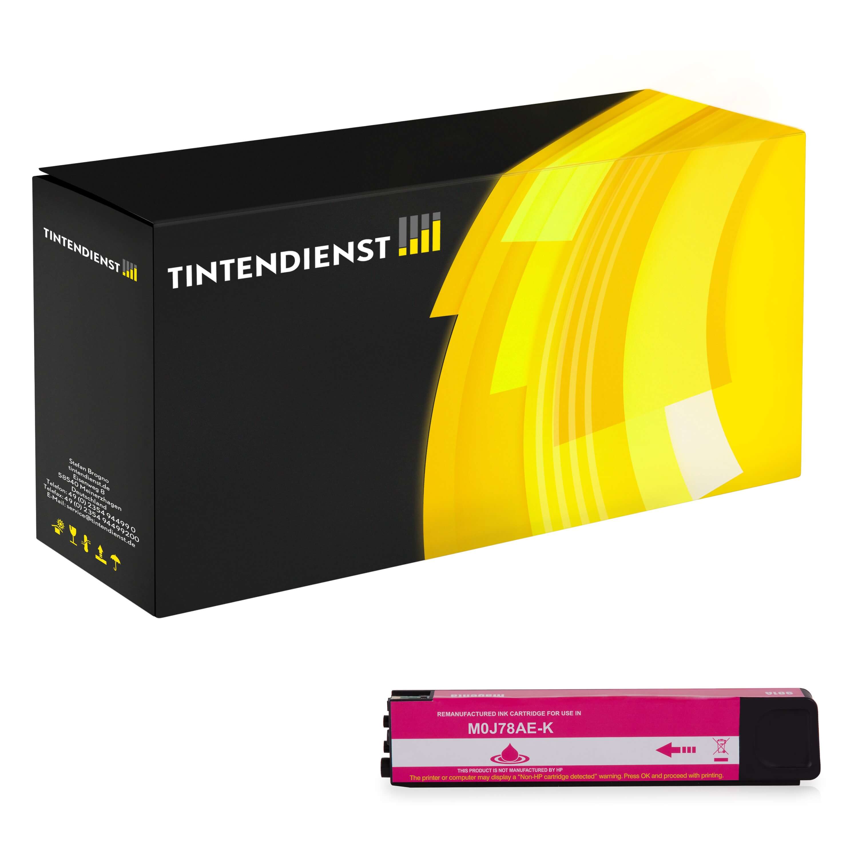 Druckerpatrone kompatibel zu HP 991X, magenta