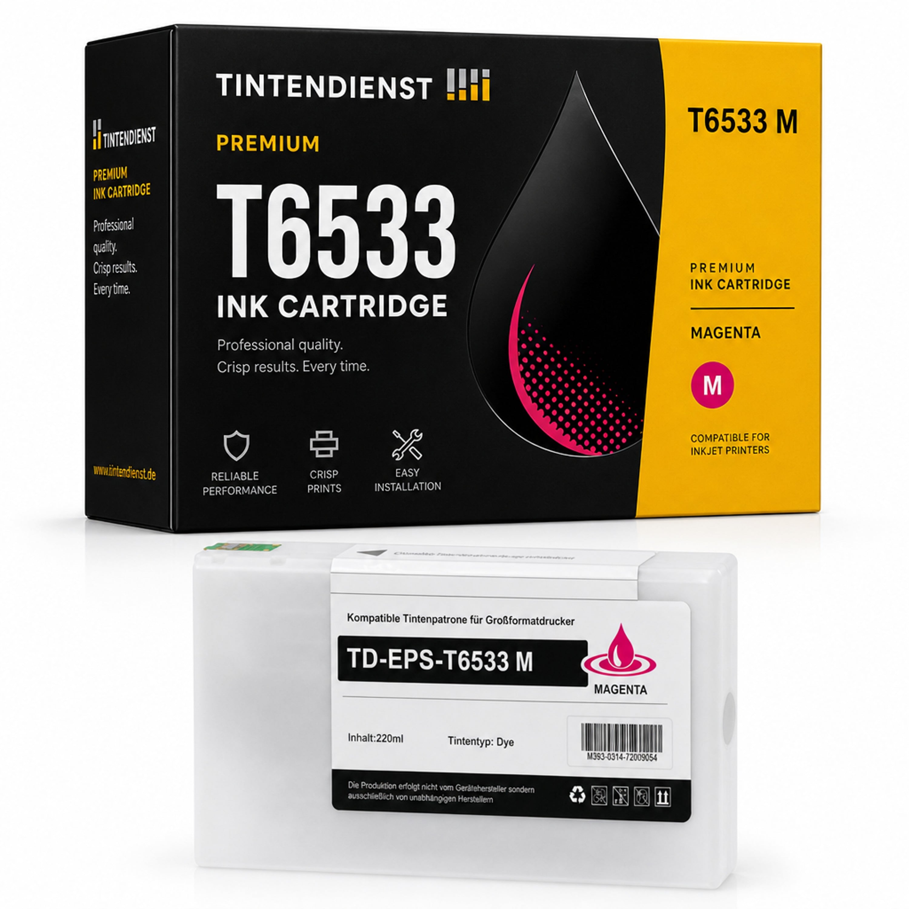 Druckerpatrone kompatibel zu Epson T6533, magenta
