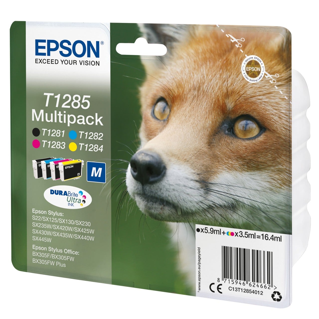 Original Epson Tintenpatronen C13T12854012