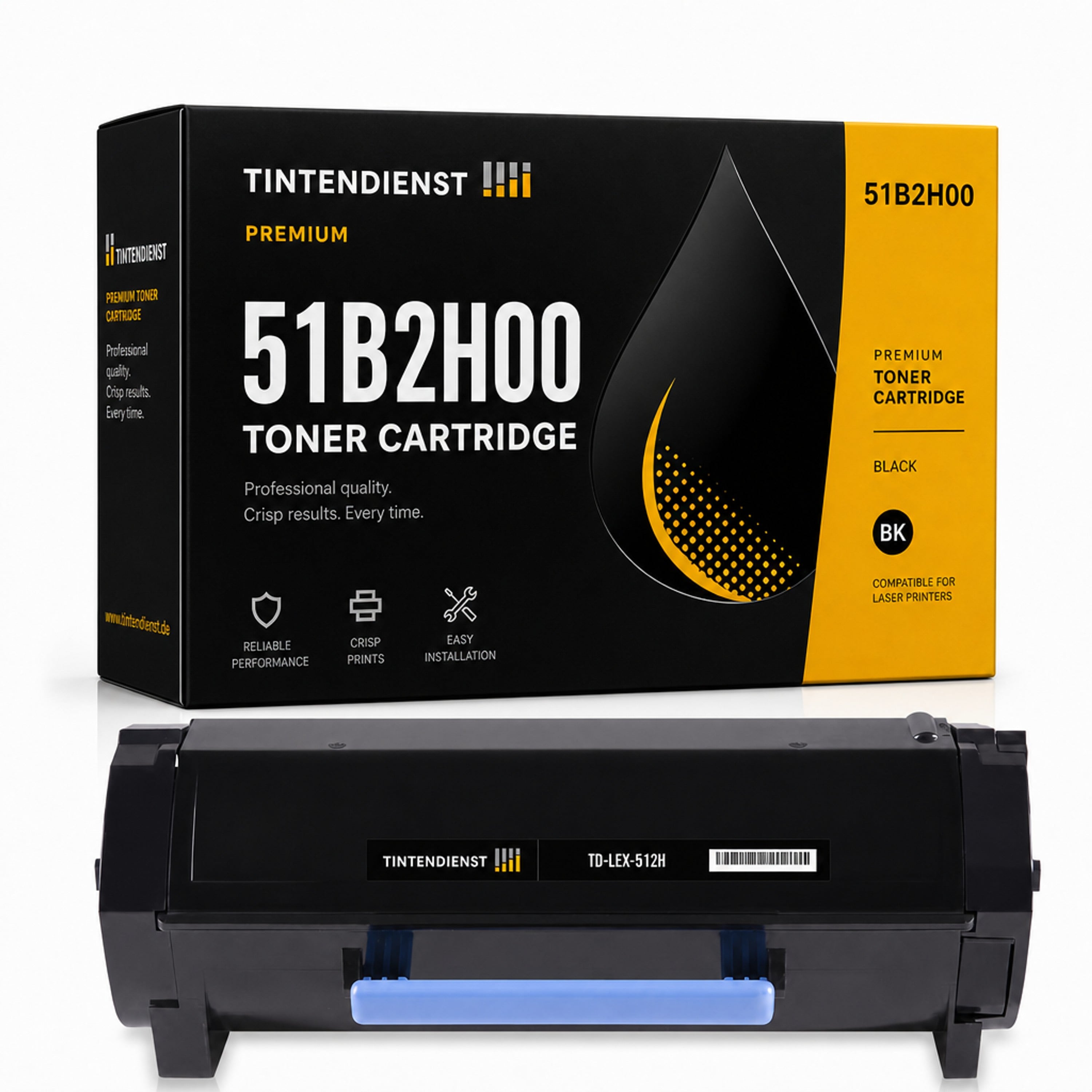 Toner kompatibel zu Lexmark 51B2H00, schwarz