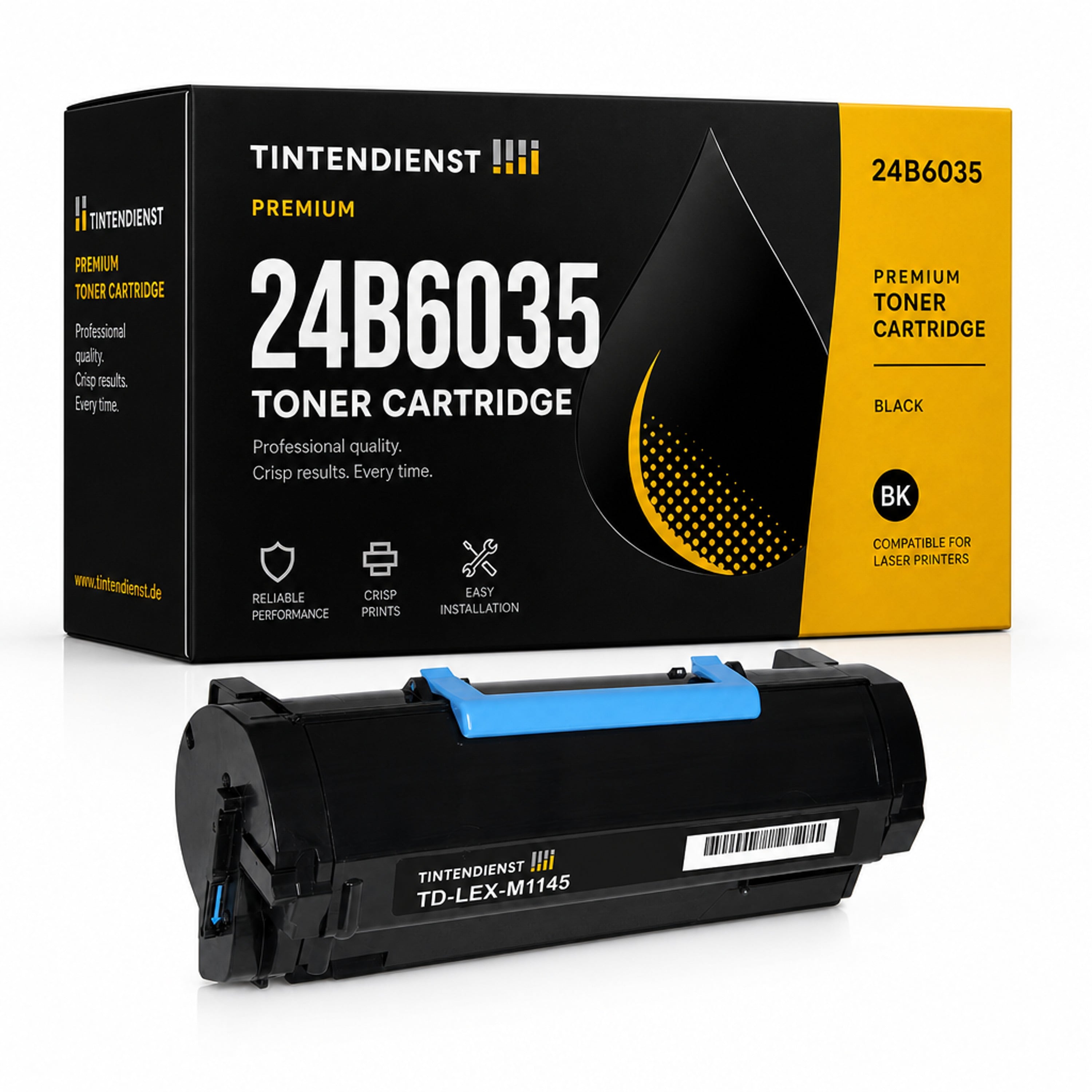 Toner kompatibel zu Lexmark 24B6035, schwarz