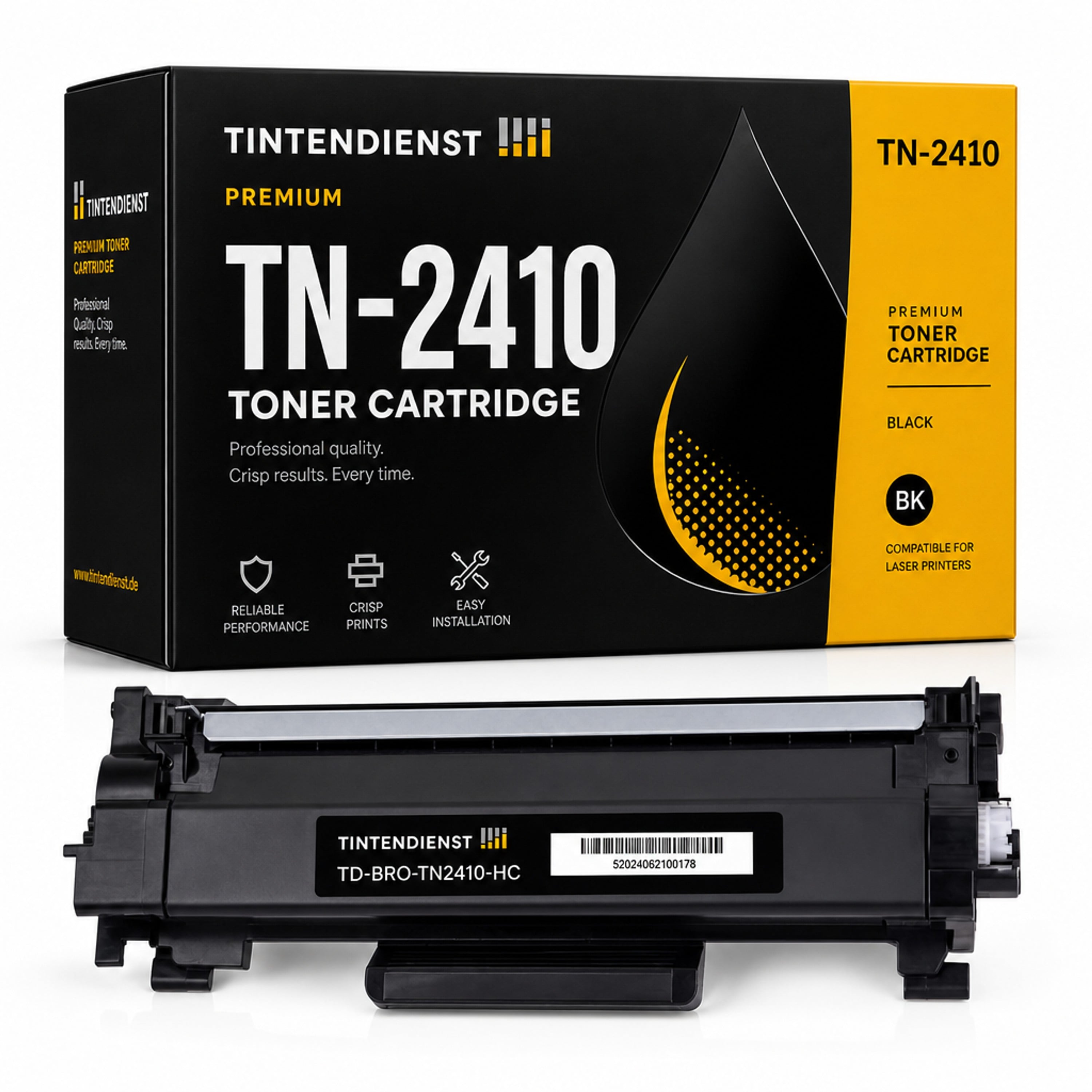 Toner kompatibel zu Brother TN-2410, schwarz