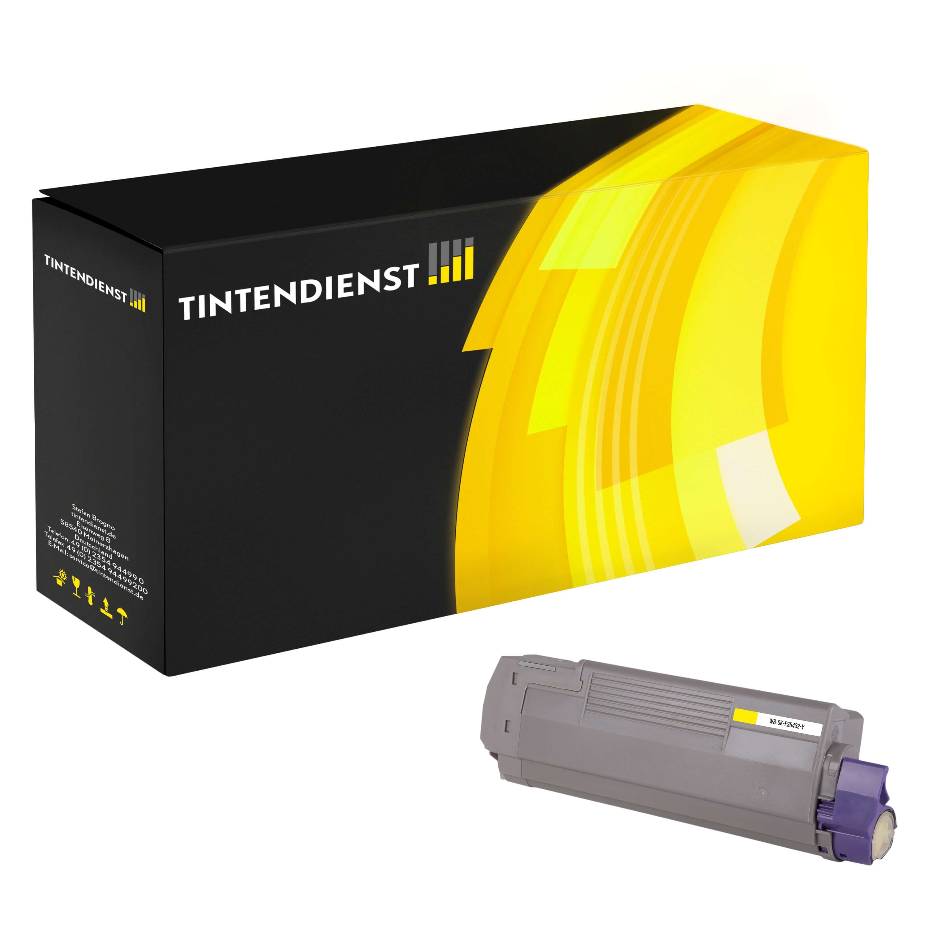 Toner kompatibel zu OKI 46490621, gelb