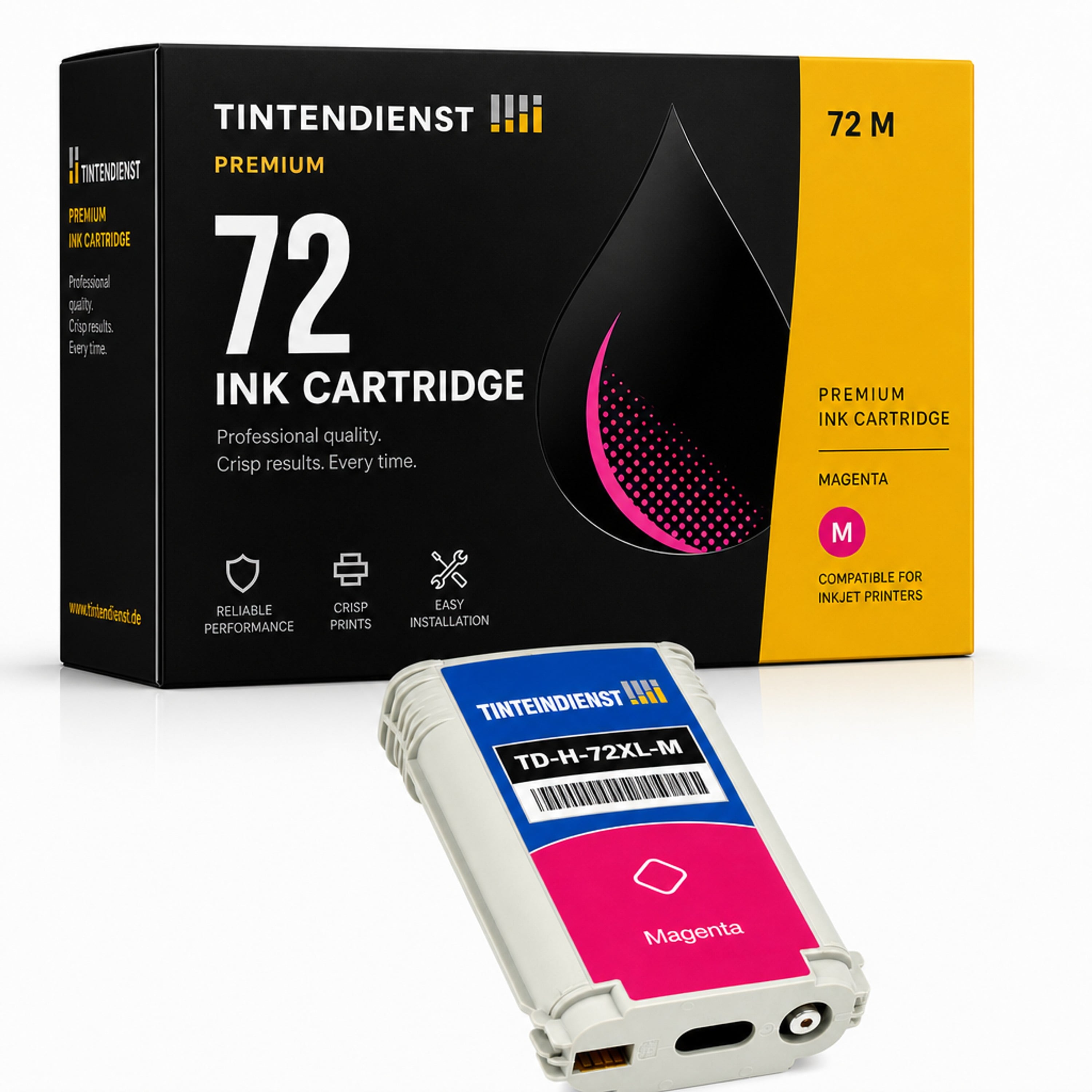 Druckerpatrone kompatibel zu HP 72, magenta