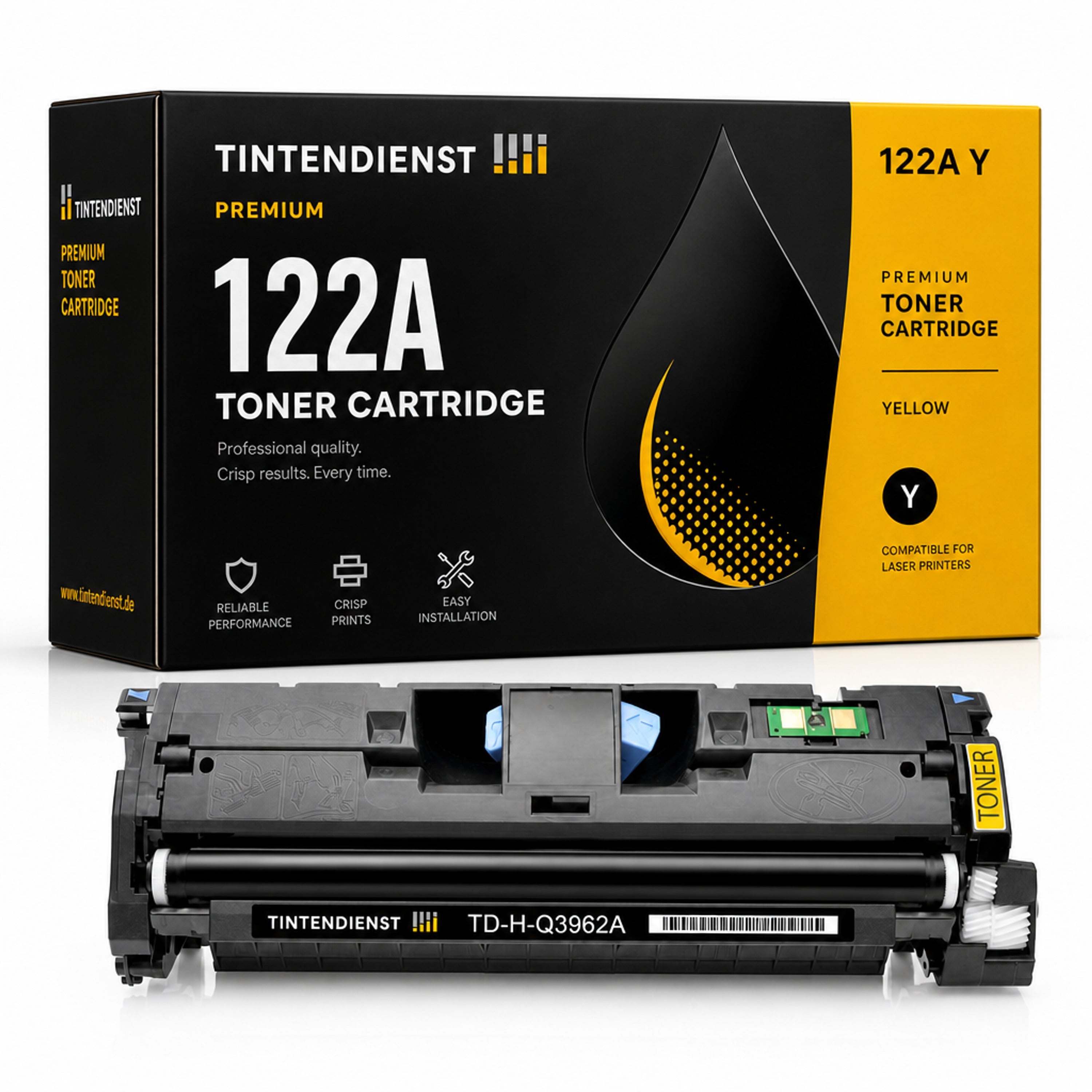 Toner kompatibel zu HP 122A, gelb
