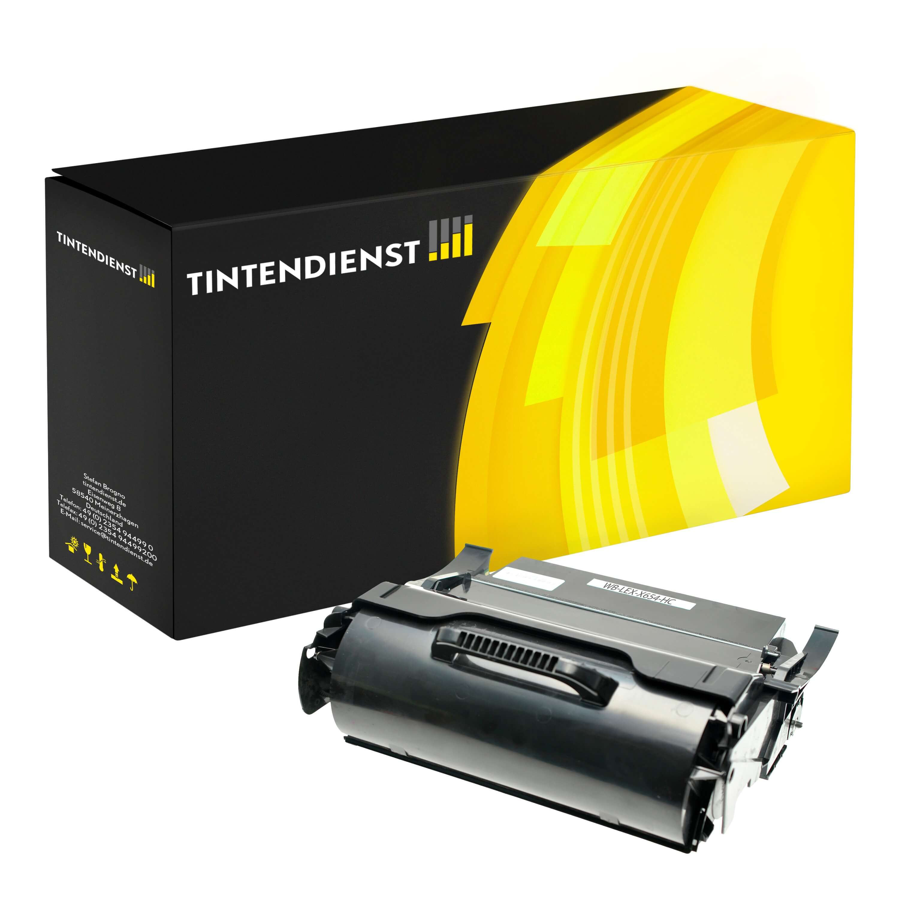 Toner kompatibel zu Lexmark X654X21E, schwarz