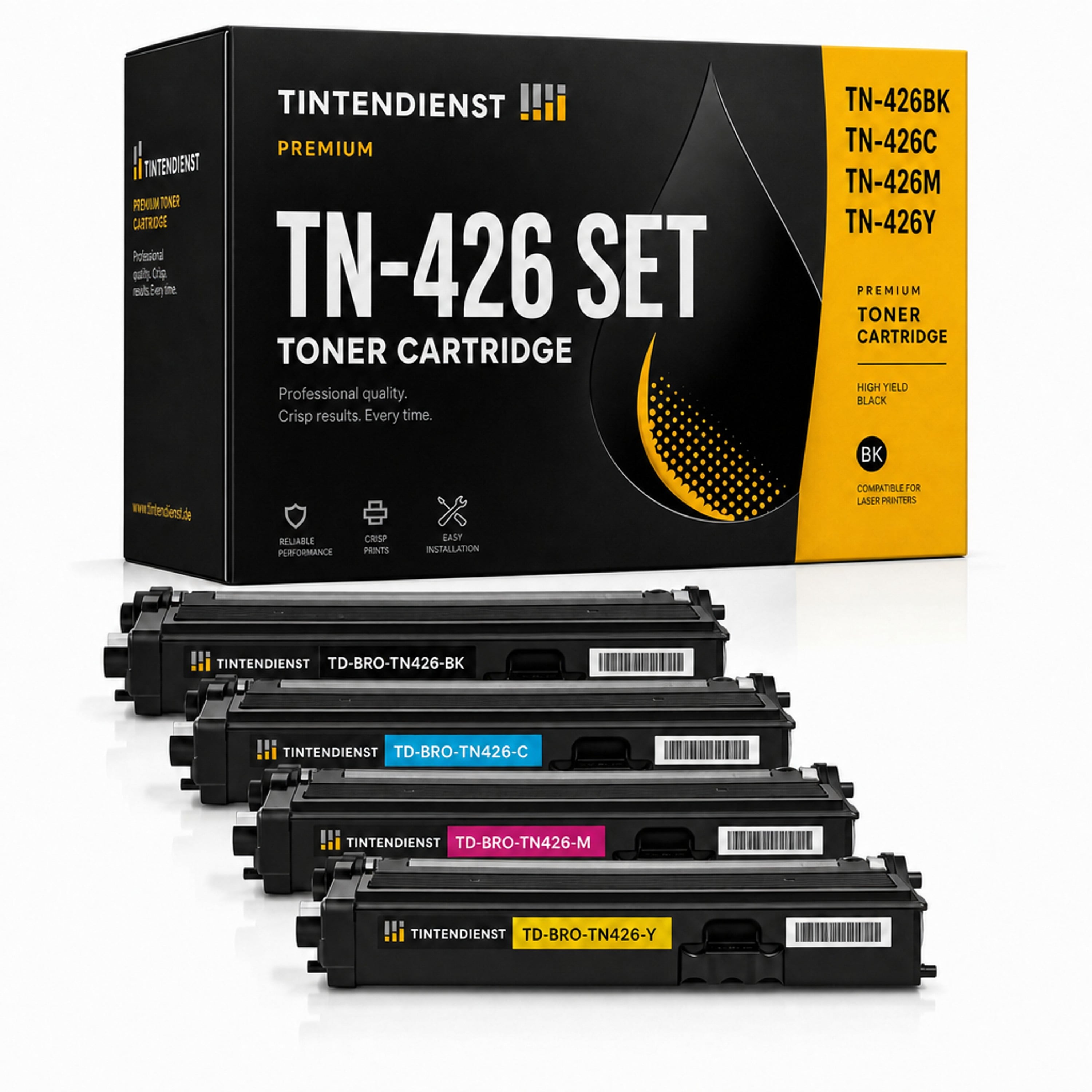 Set kompatibel zu Brother TN-426, 4 Toner