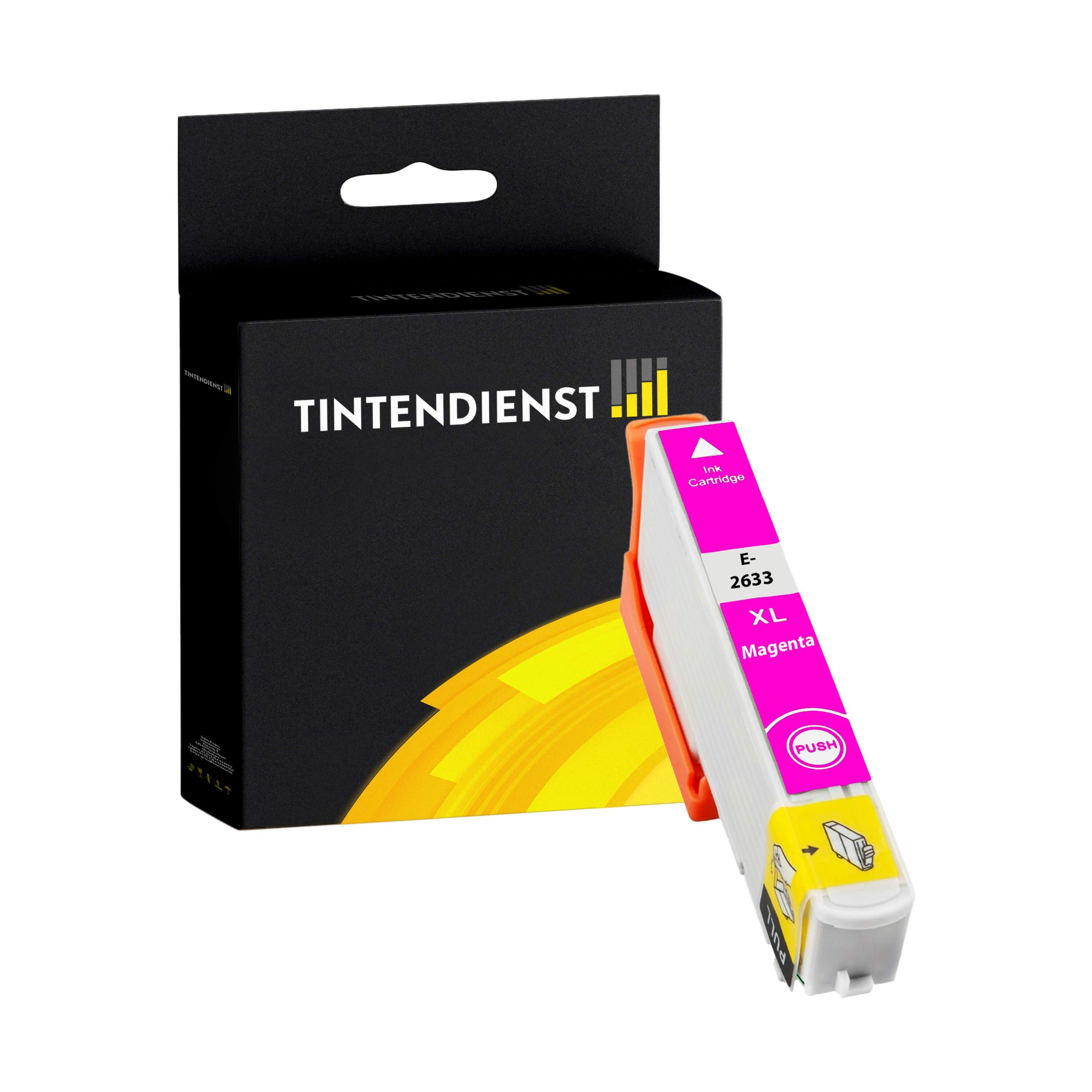 Tintendienst kompatibel für Epson Tintenpatrone C13T26334010 / 26XL Magenta [XL Füllmenge]