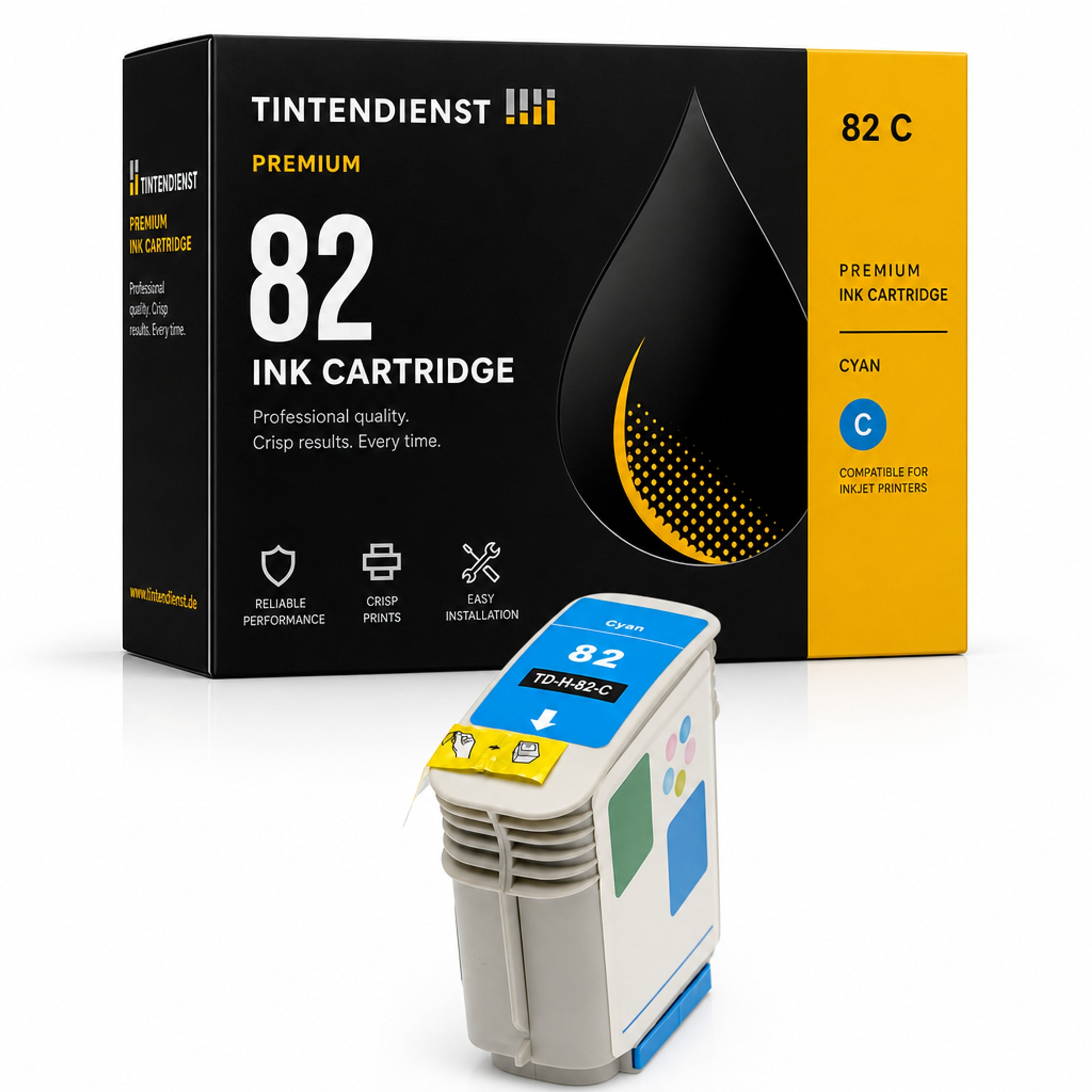 Druckerpatrone kompatibel zu HP 82, cyan