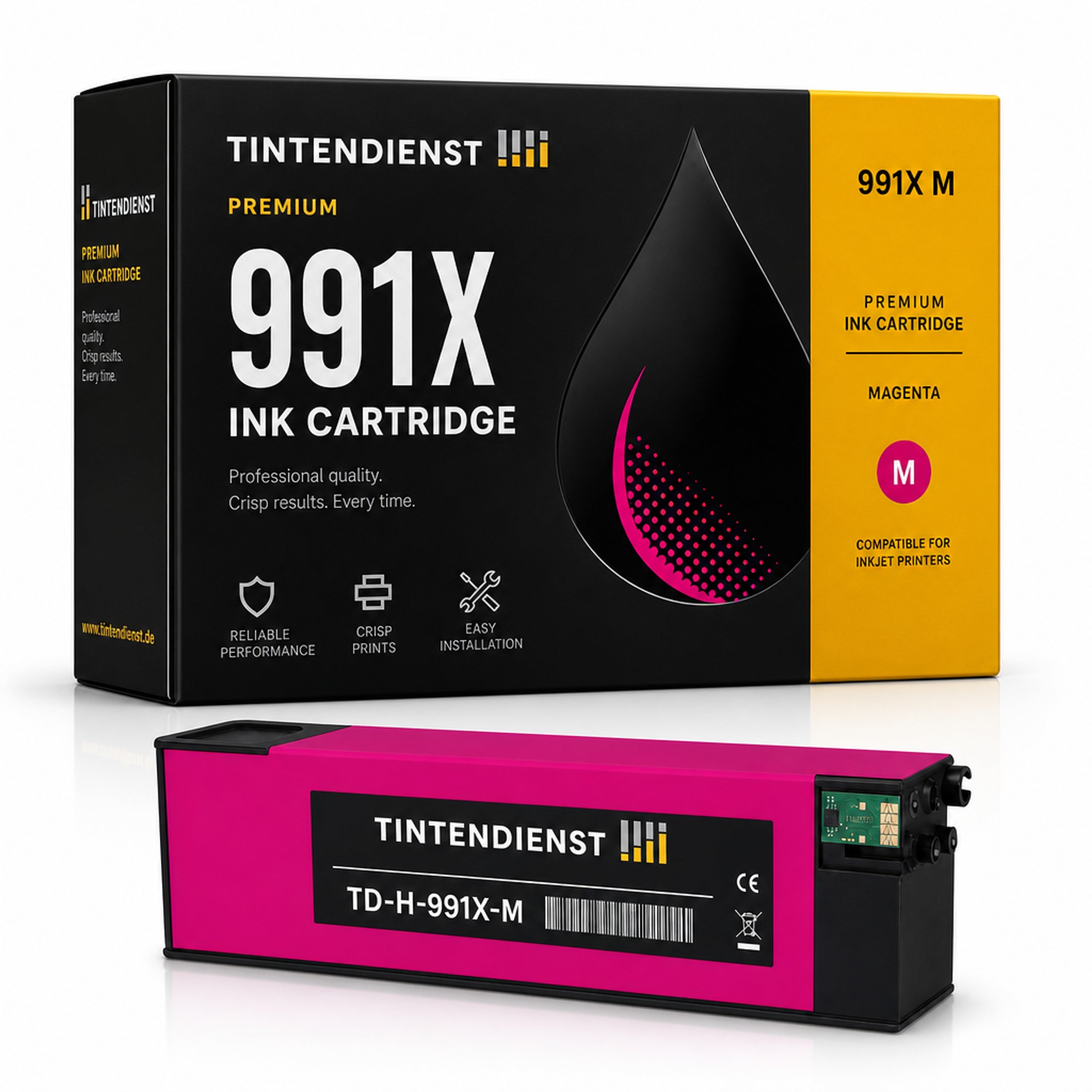 Druckerpatrone kompatibel zu HP 991X, magenta