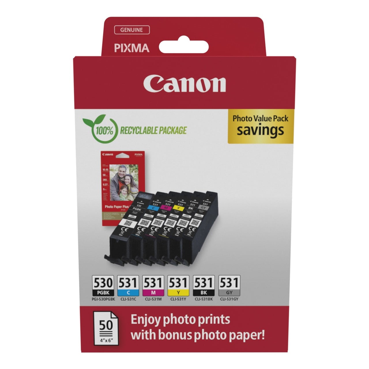 Original Canon Multipack PGI530/CLI531 6117C004