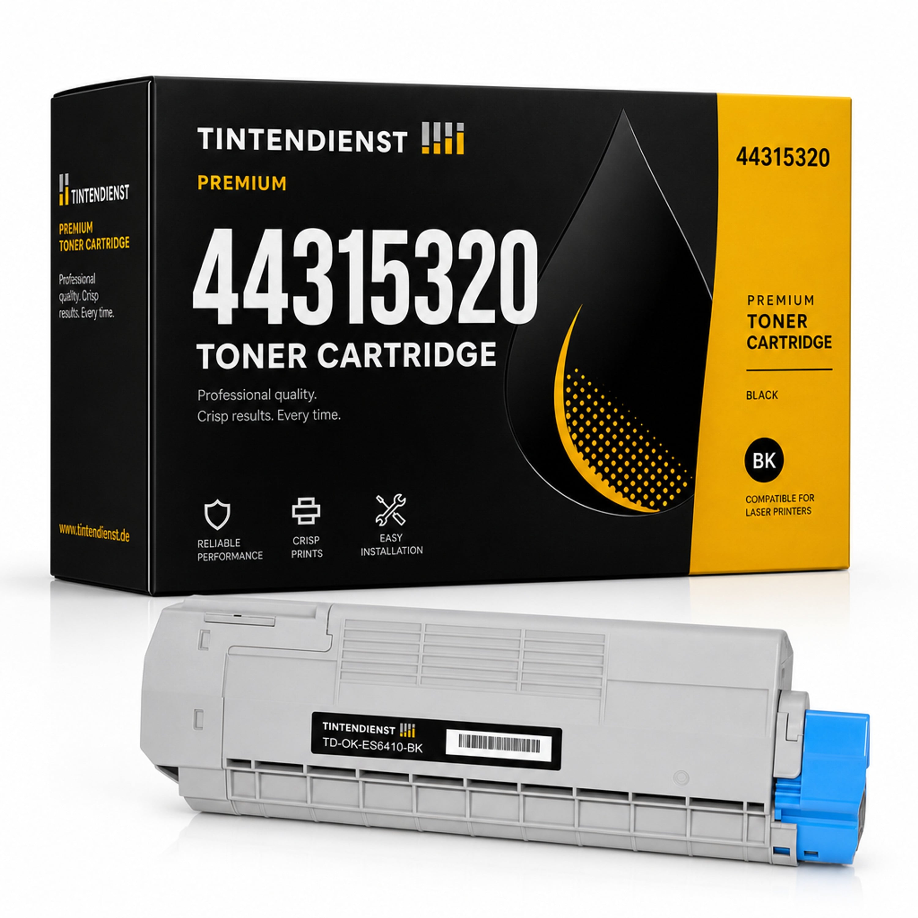 Toner kompatibel zu OKI 44315320, schwarz