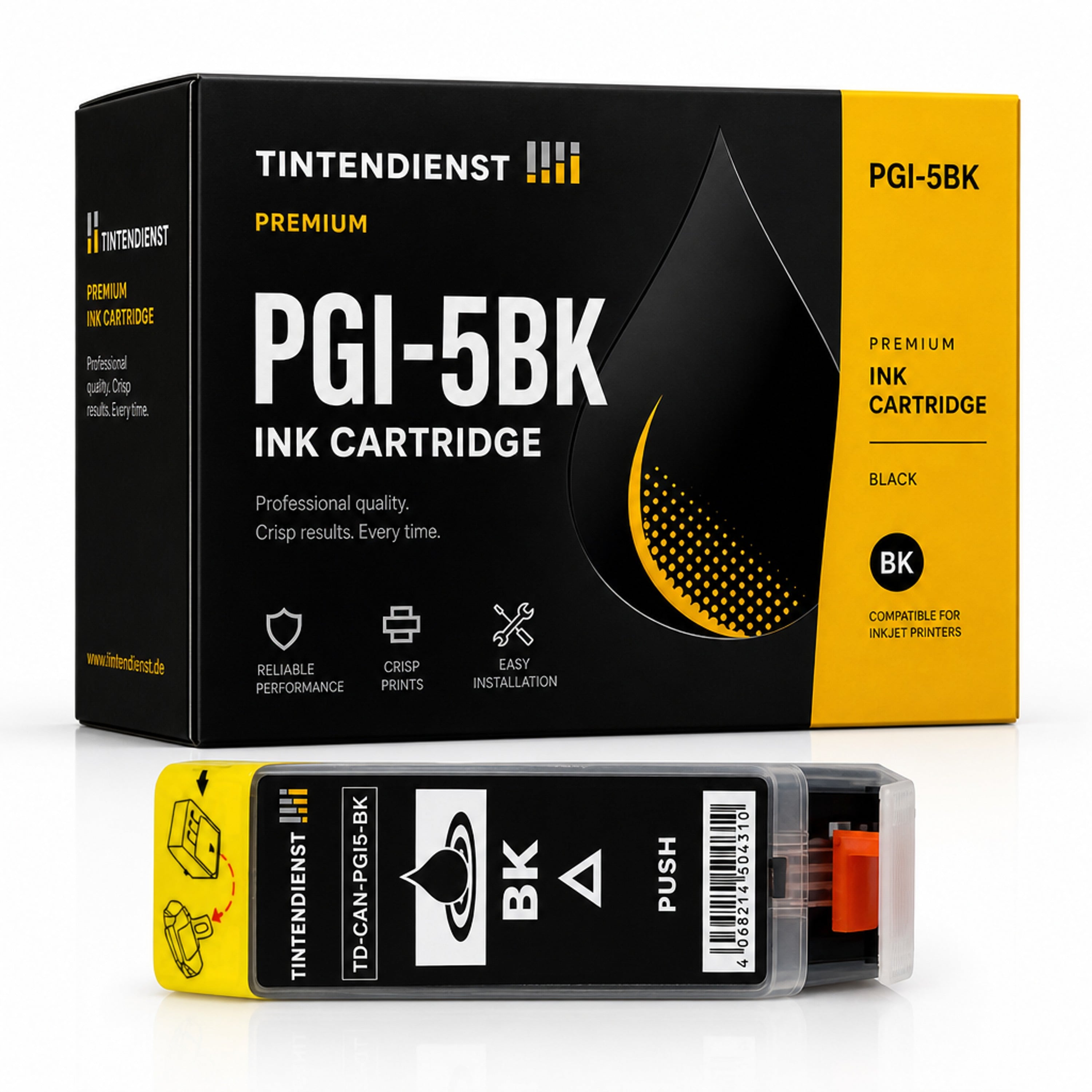 Druckerpatrone kompatibel zu Canon PGI-5BK, schwarz