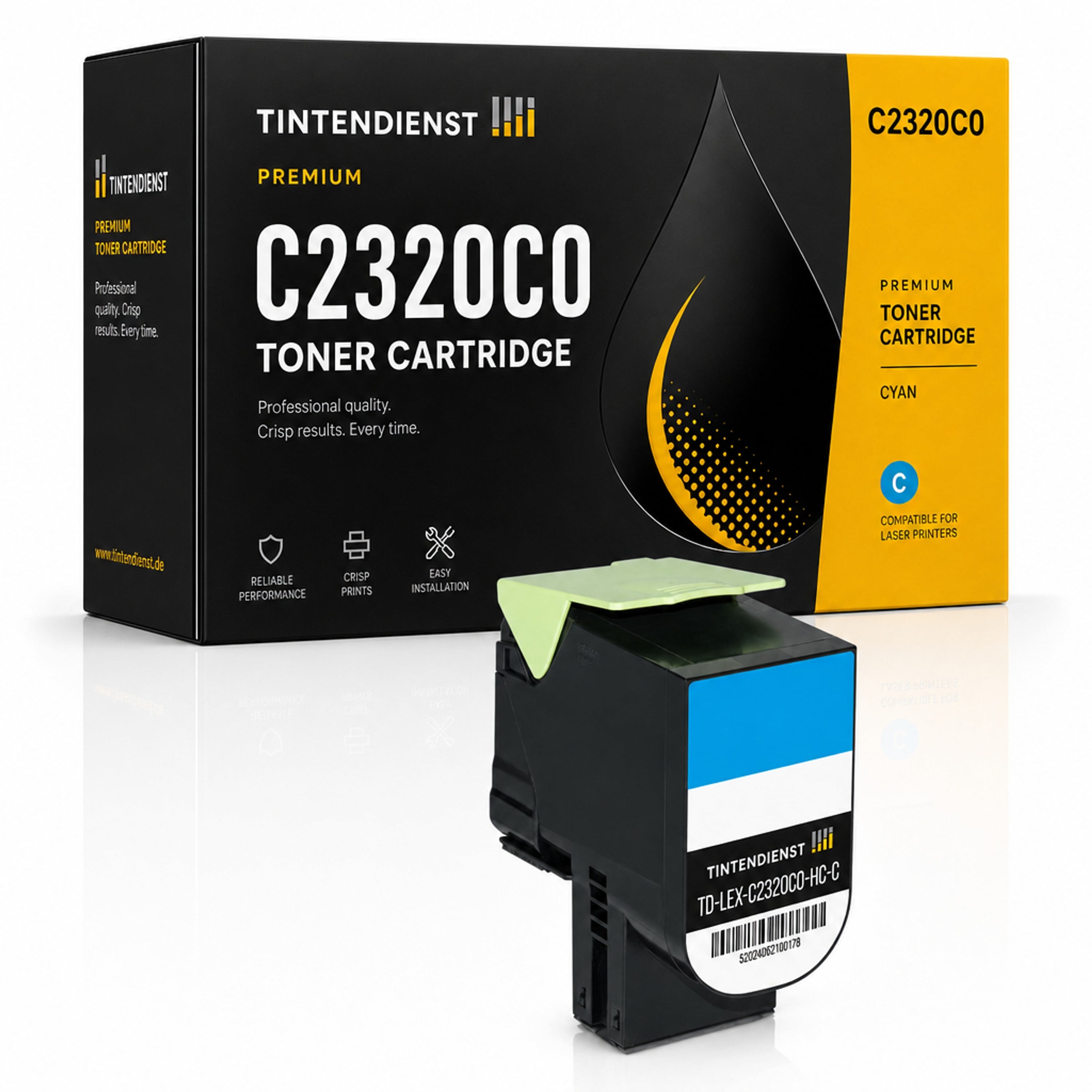Toner kompatibel zu Lexmark C2320C0, cyan
