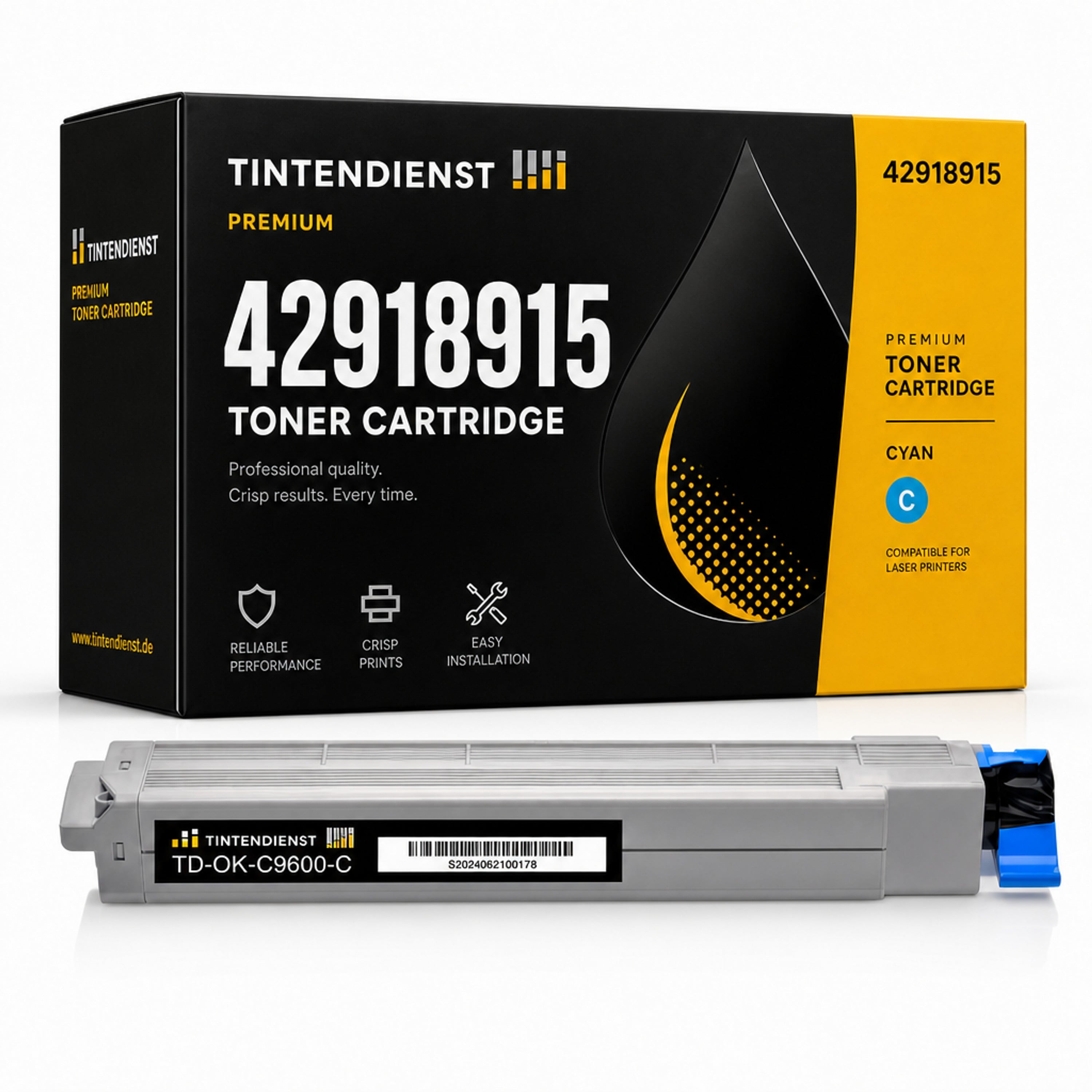 Toner kompatibel zu OKI 42918915, cyan