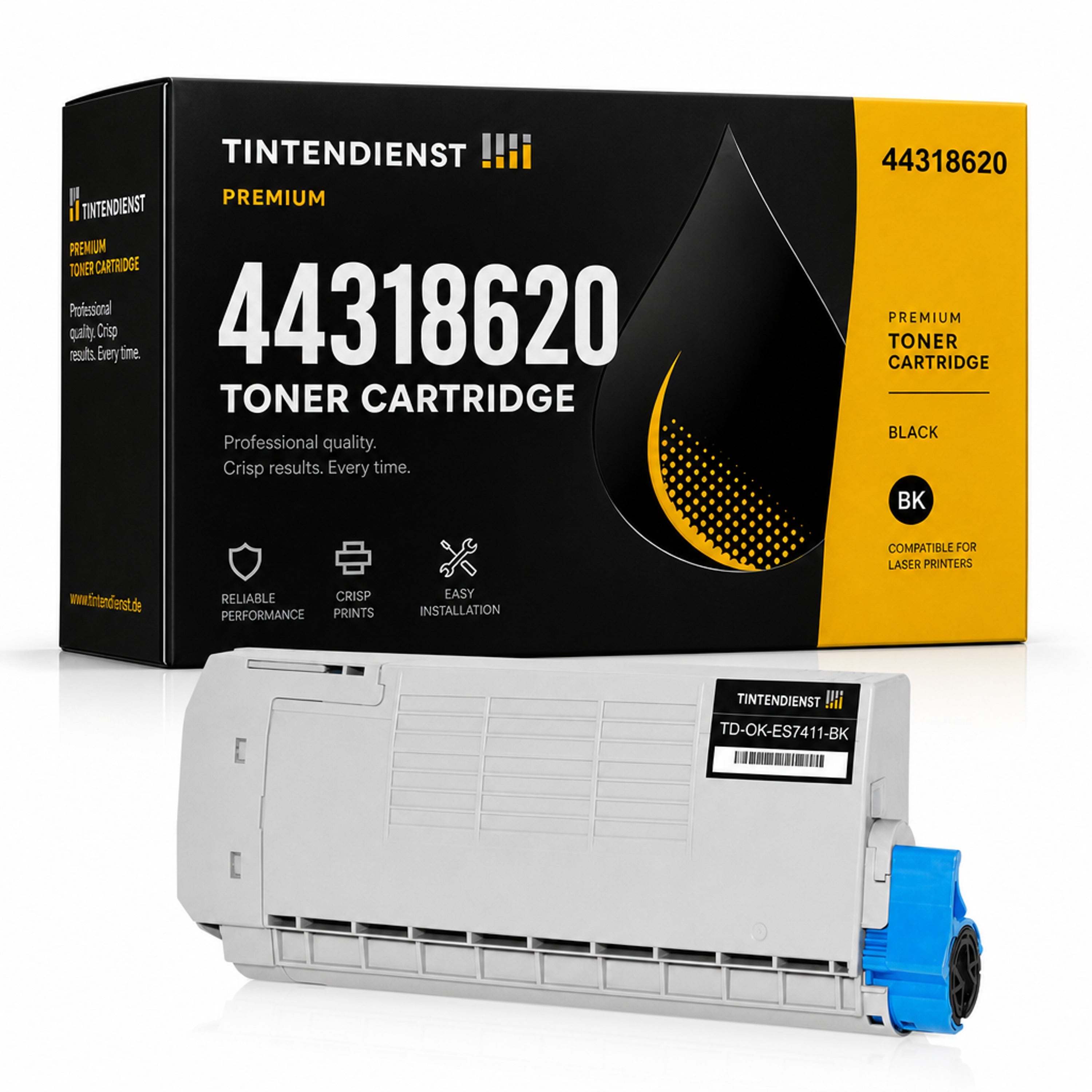 Toner kompatibel zu OKI 44318620, schwarz