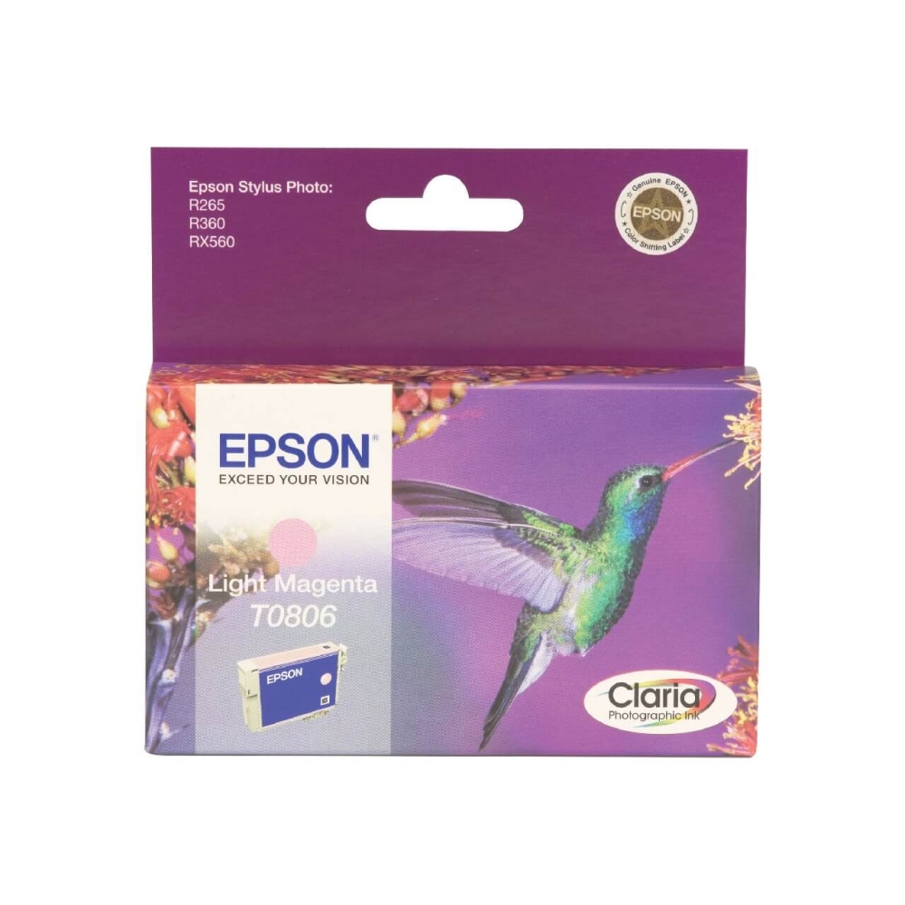 Original Epson Tintenpatrone C13T08064011 / T0806 Photo Magenta