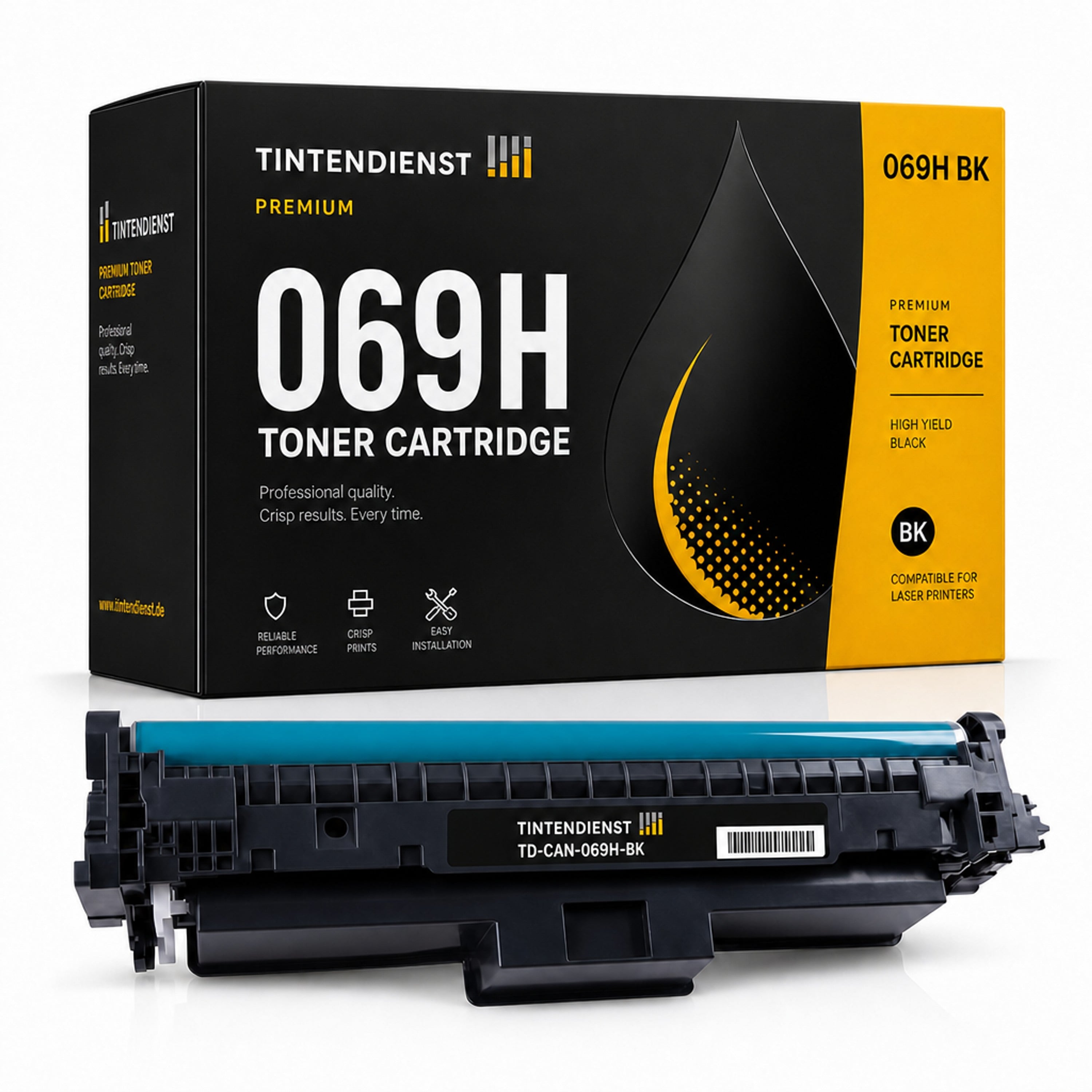Toner kompatibel zu Canon 069H, schwarz