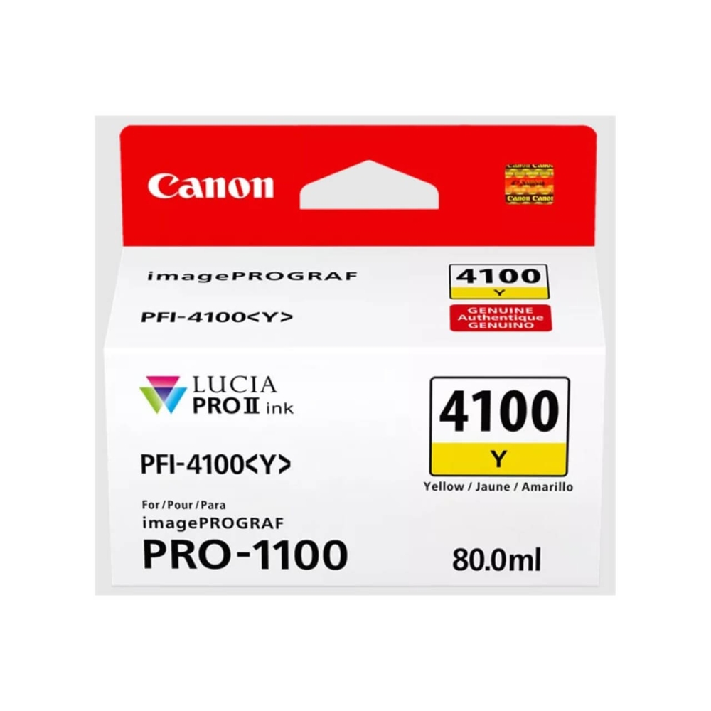 Original Canon Tintenpatrone 6780C001 / PFI-4100Y Gelb