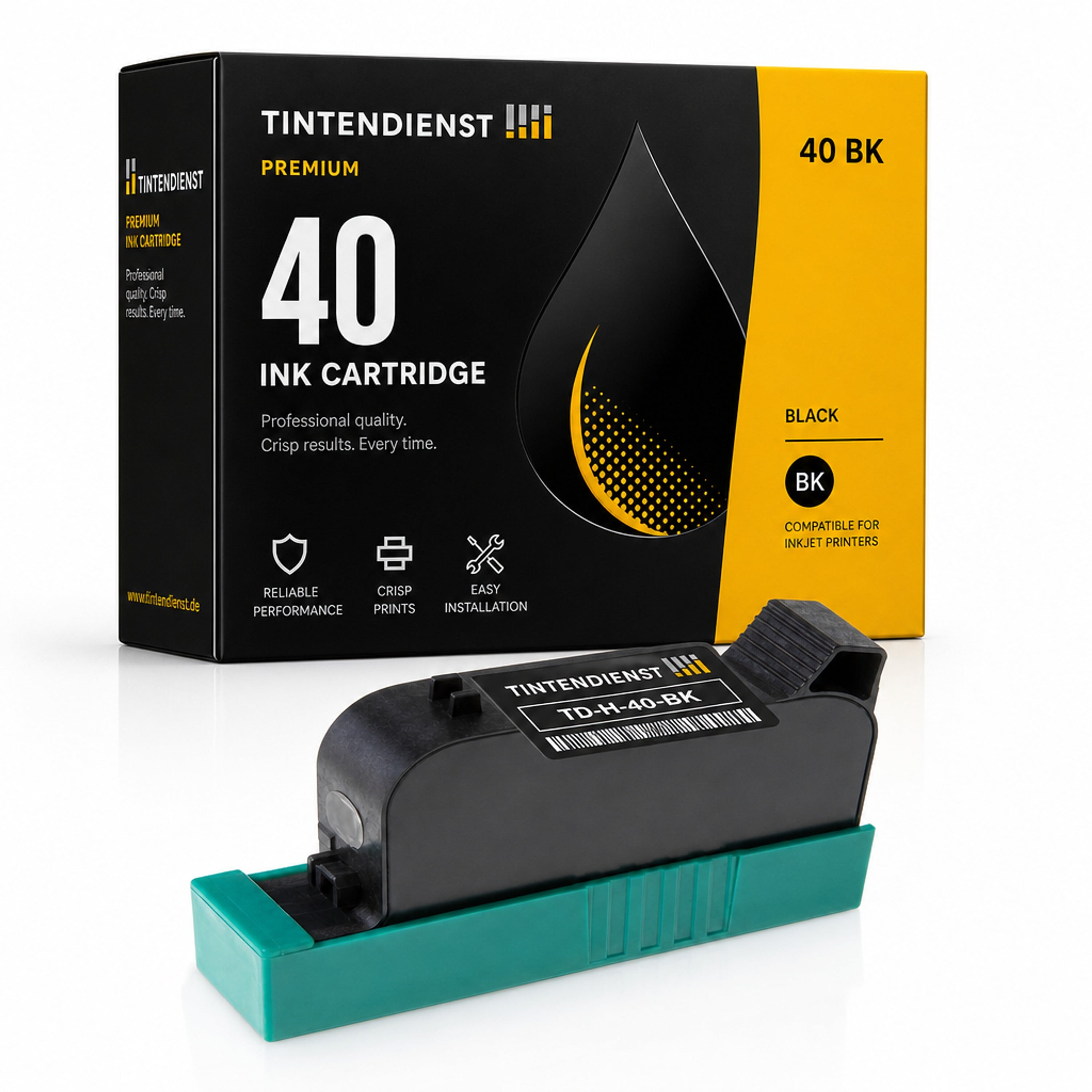 Druckerpatrone kompatibel zu HP 40, schwarz