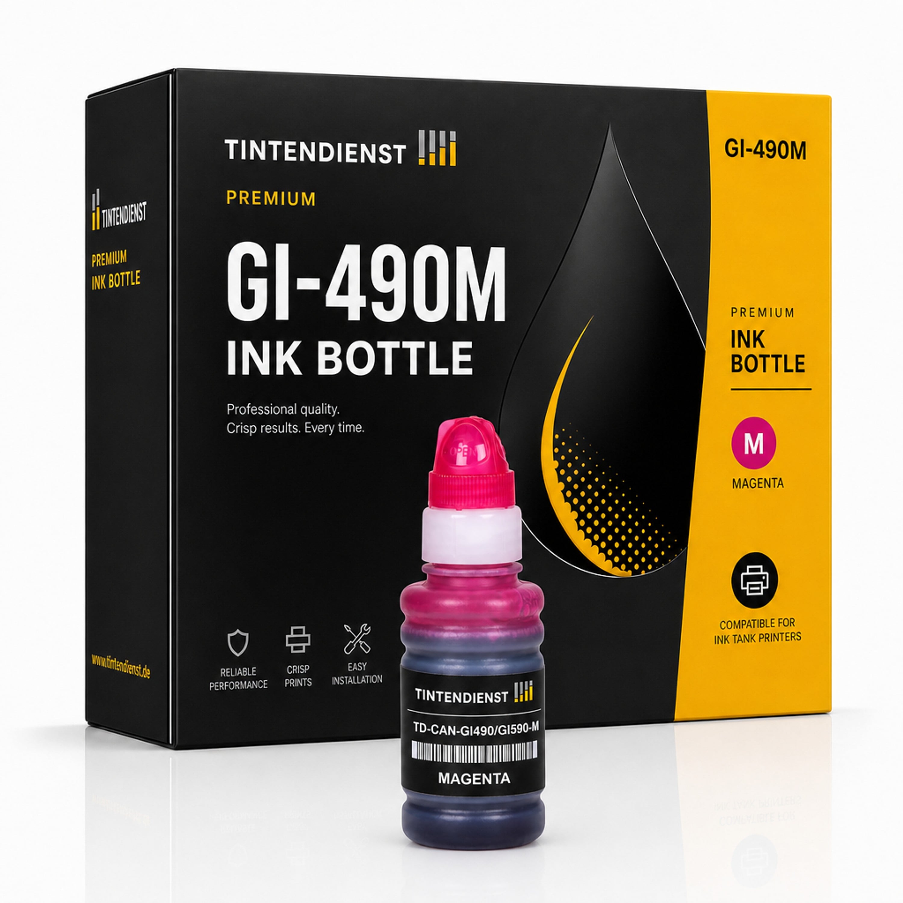 Tintentank kompatibel zu Canon GI-490M, magenta