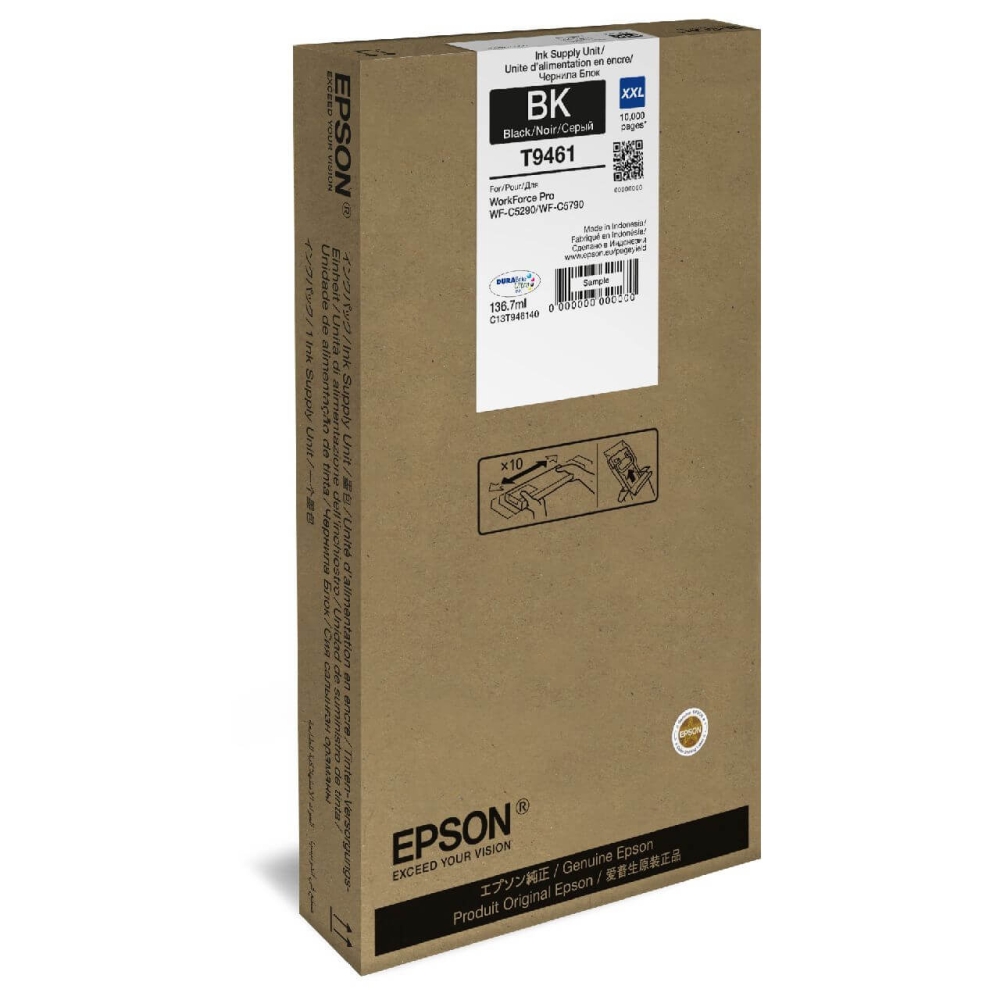Original Epson Tintenpatrone C13T946140 / T9461 Schwarz