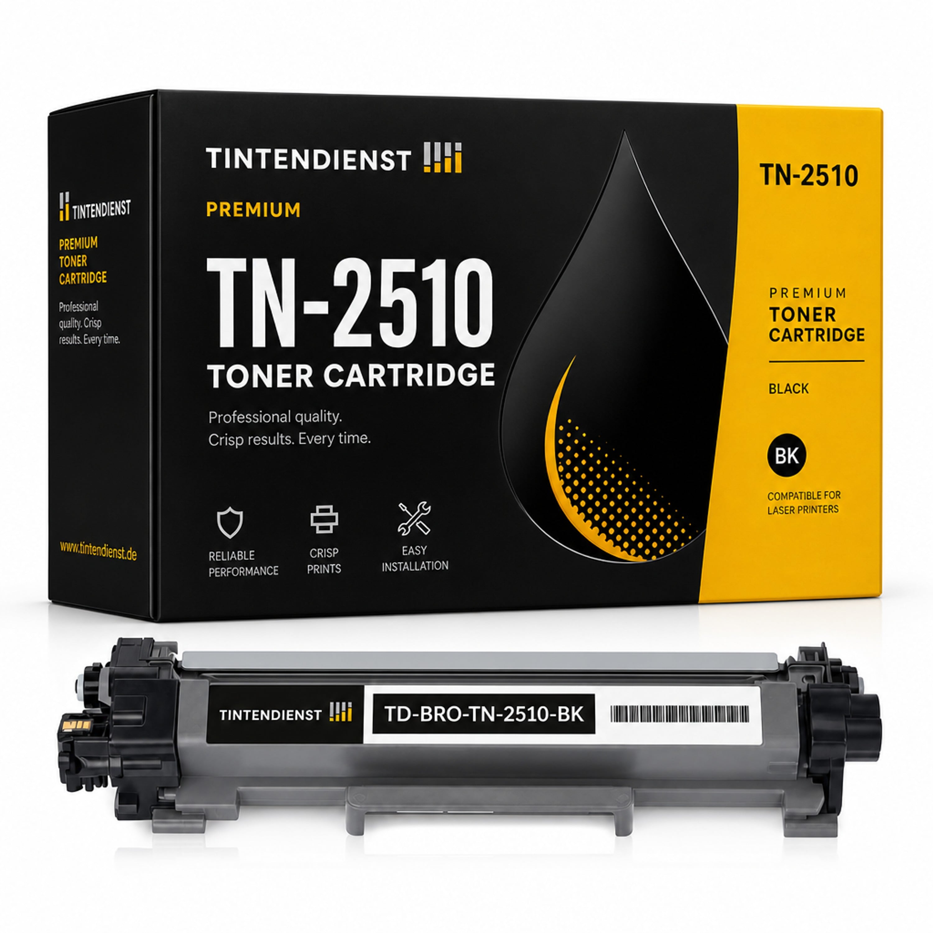 Toner kompatibel zu Brother TN-2510, schwarz