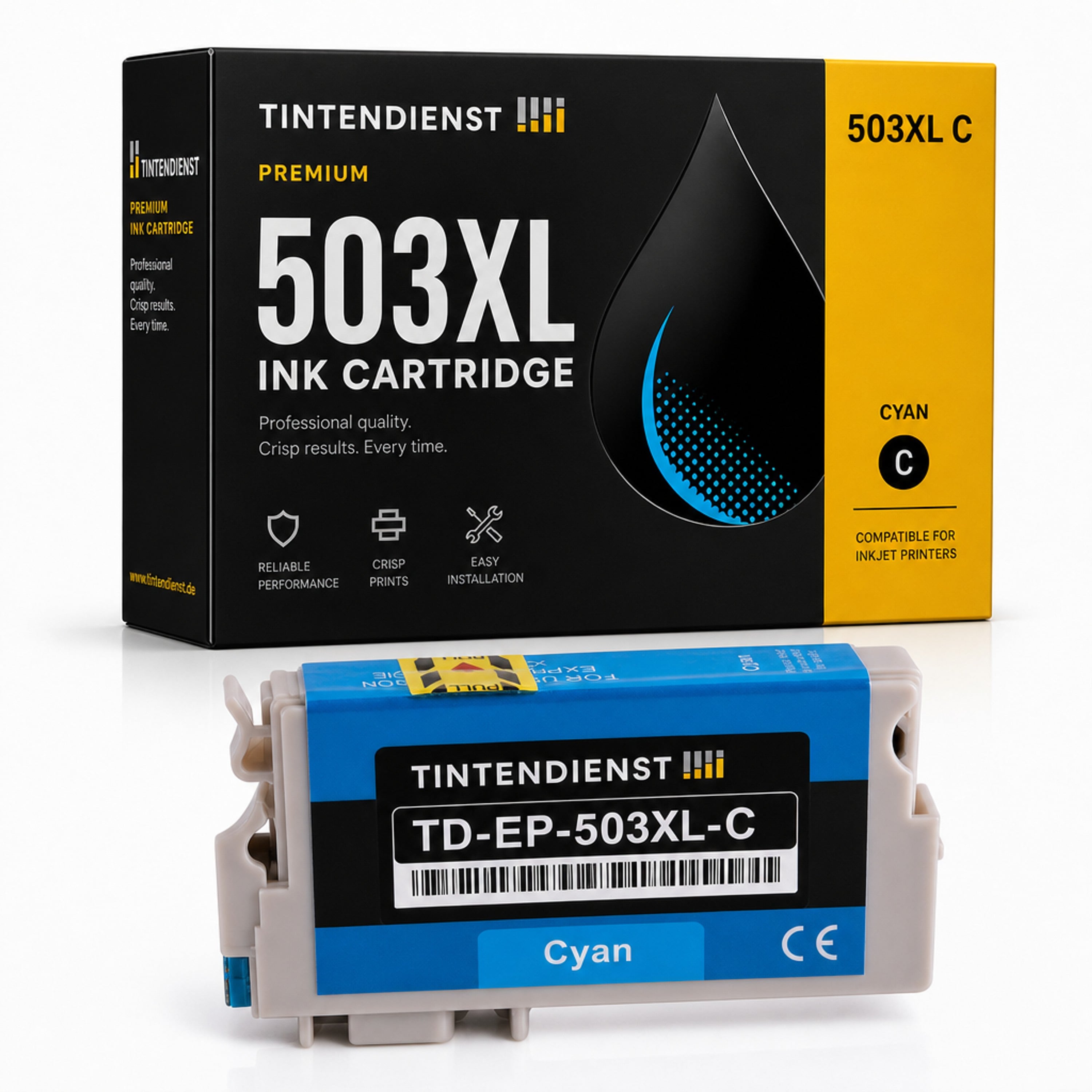 Druckerpatrone kompatibel zu Epson 503XL, cyan