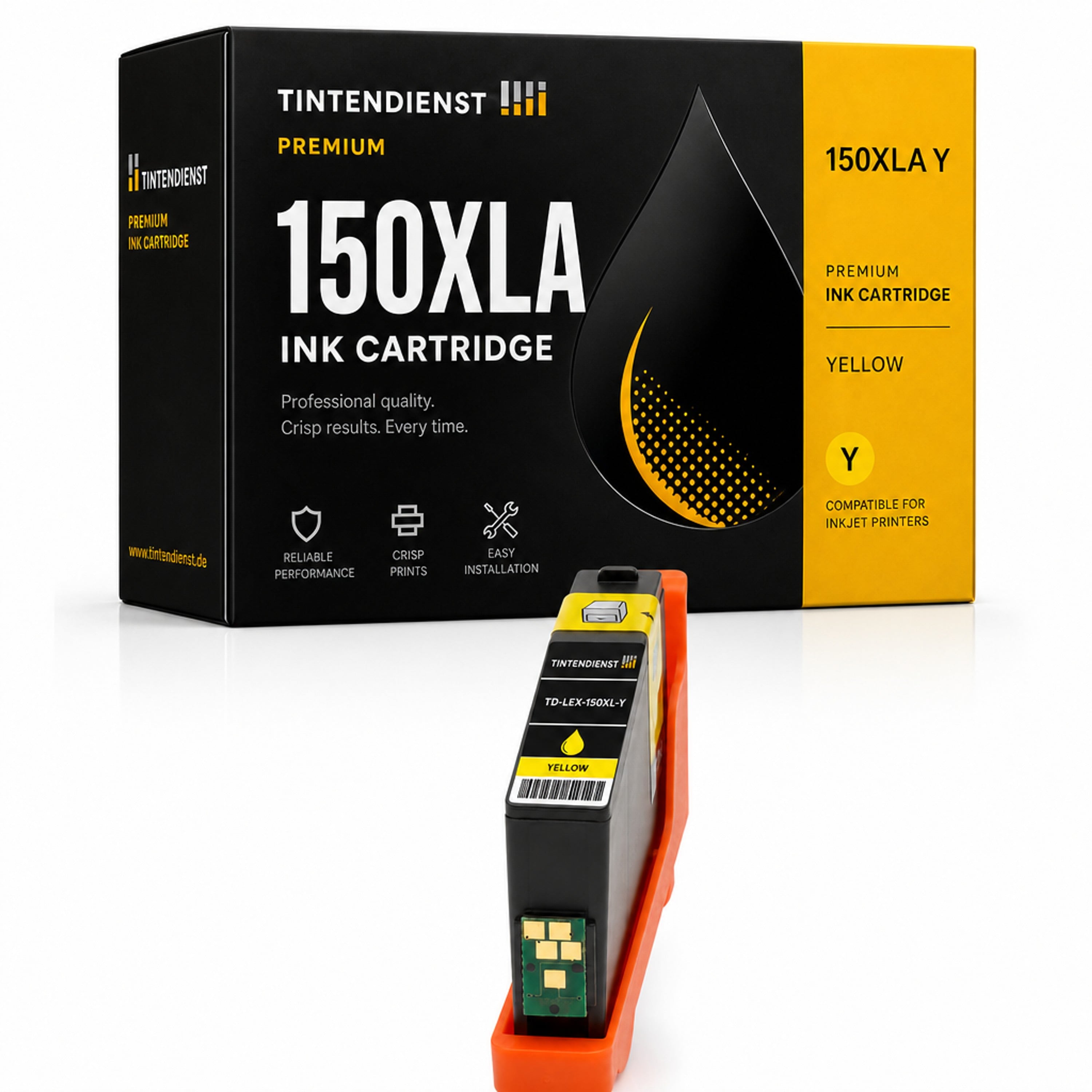 Druckerpatrone kompatibel zu Lexmark 150XLA, gelb