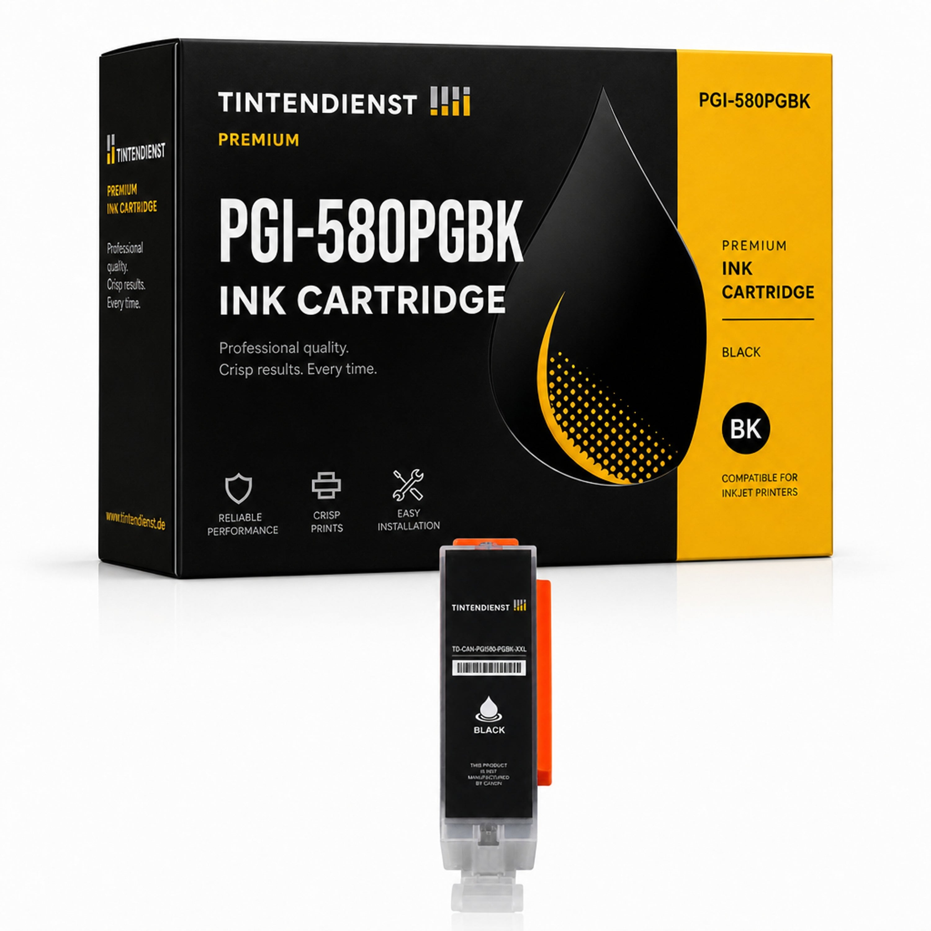 Druckerpatrone kompatibel zu Canon PGI-580PGBK, schwarz