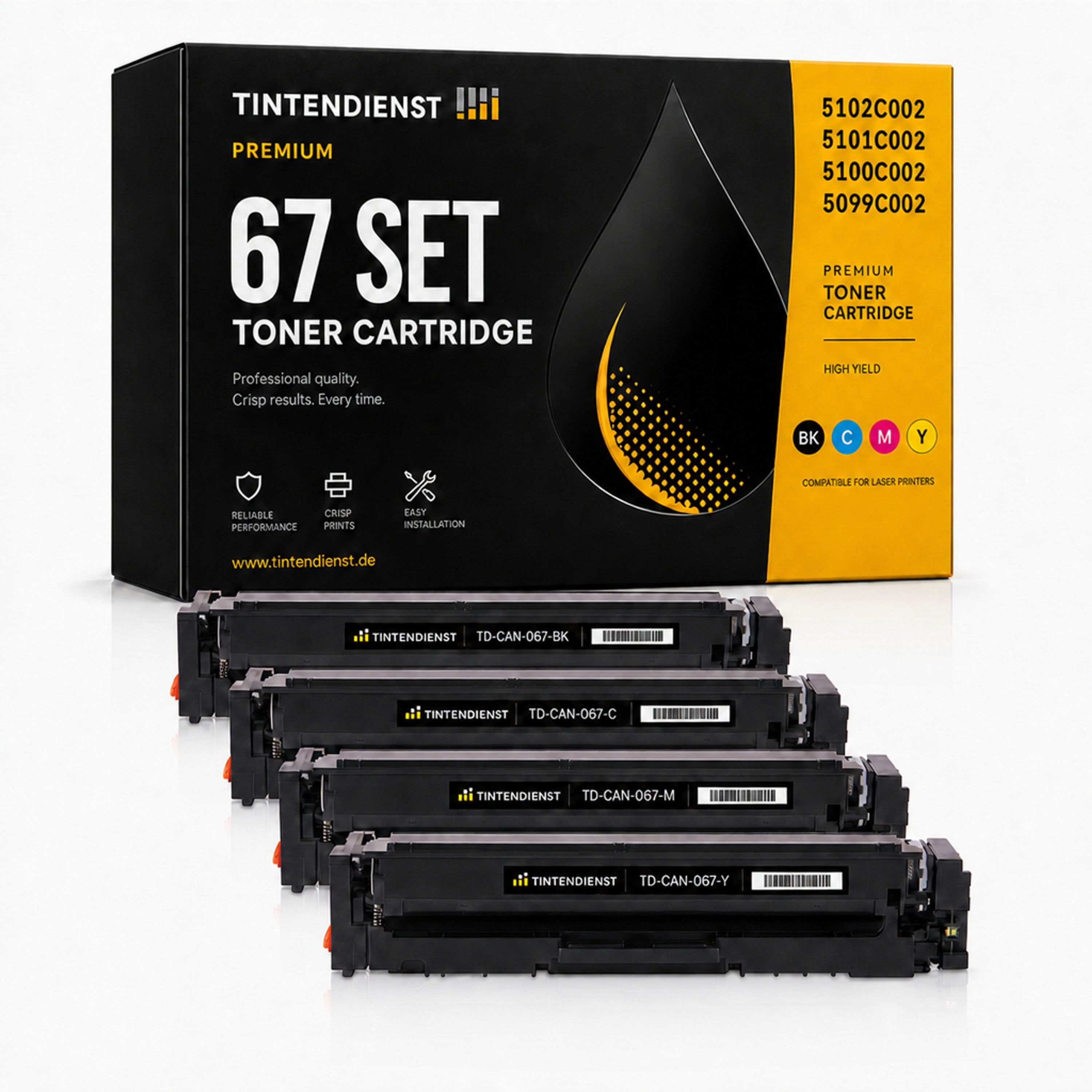 Set kompatibel zu Canon 5102C002, 4 Toner