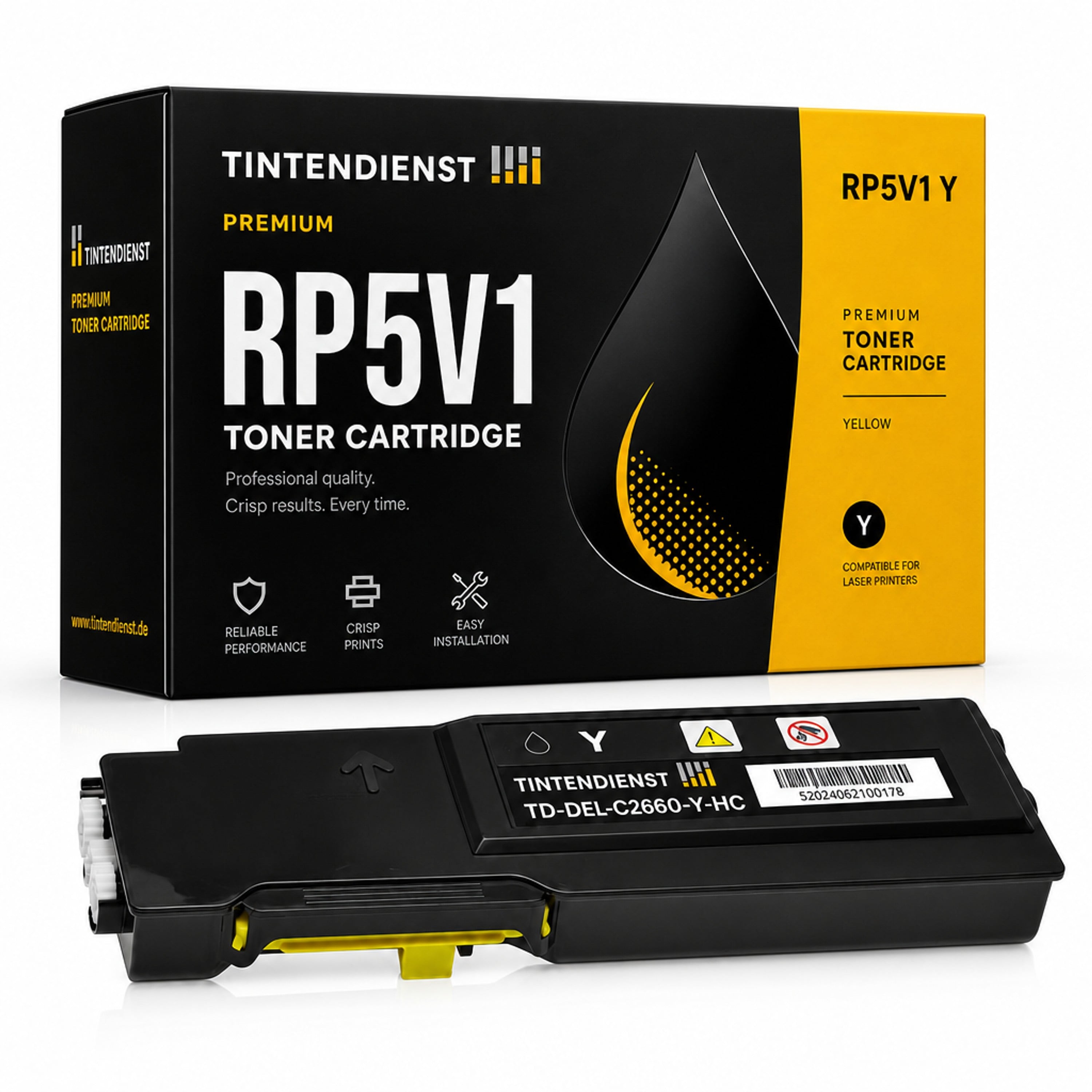 Toner kompatibel zu Dell RP5V1, gelb