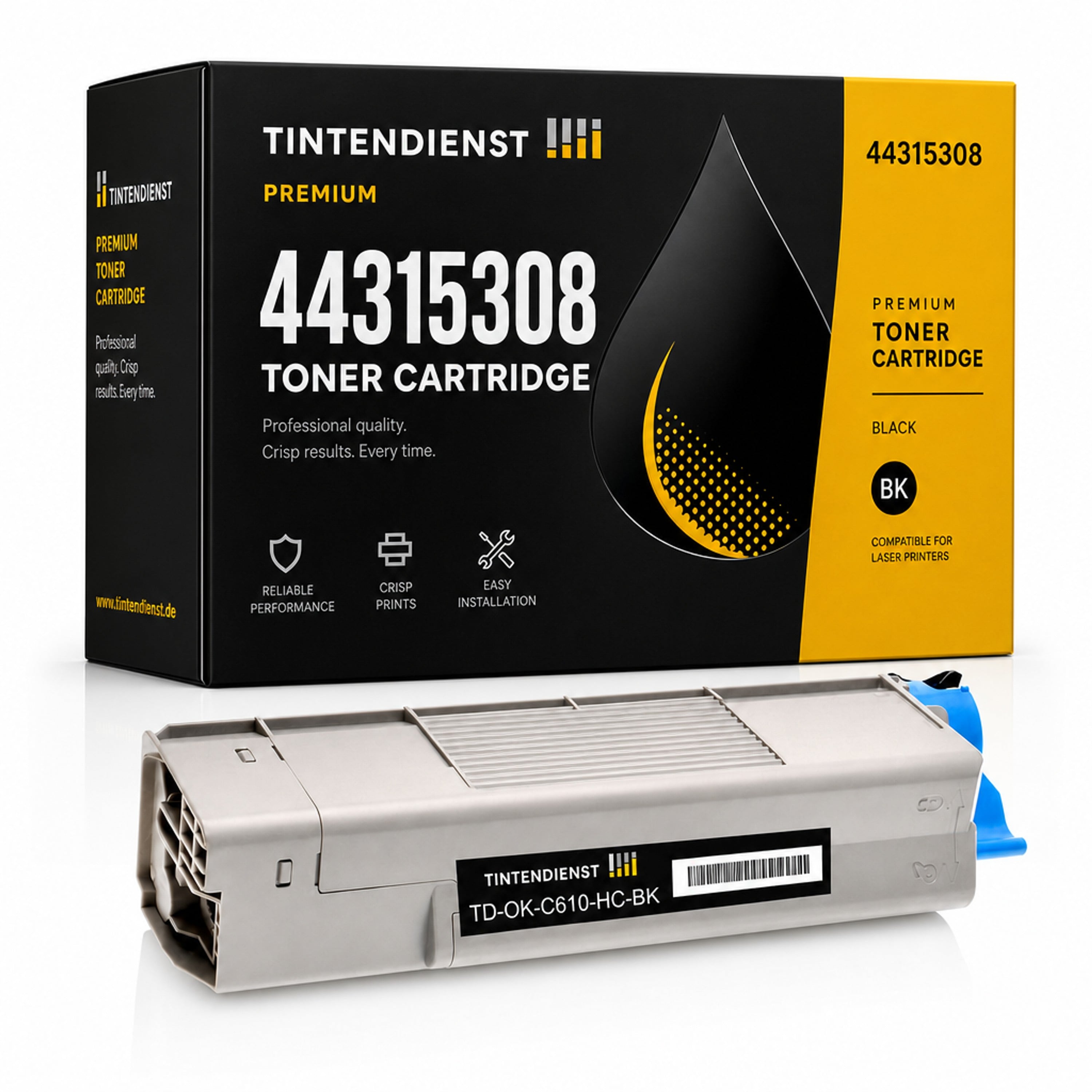Toner kompatibel zu OKI 44315308, schwarz