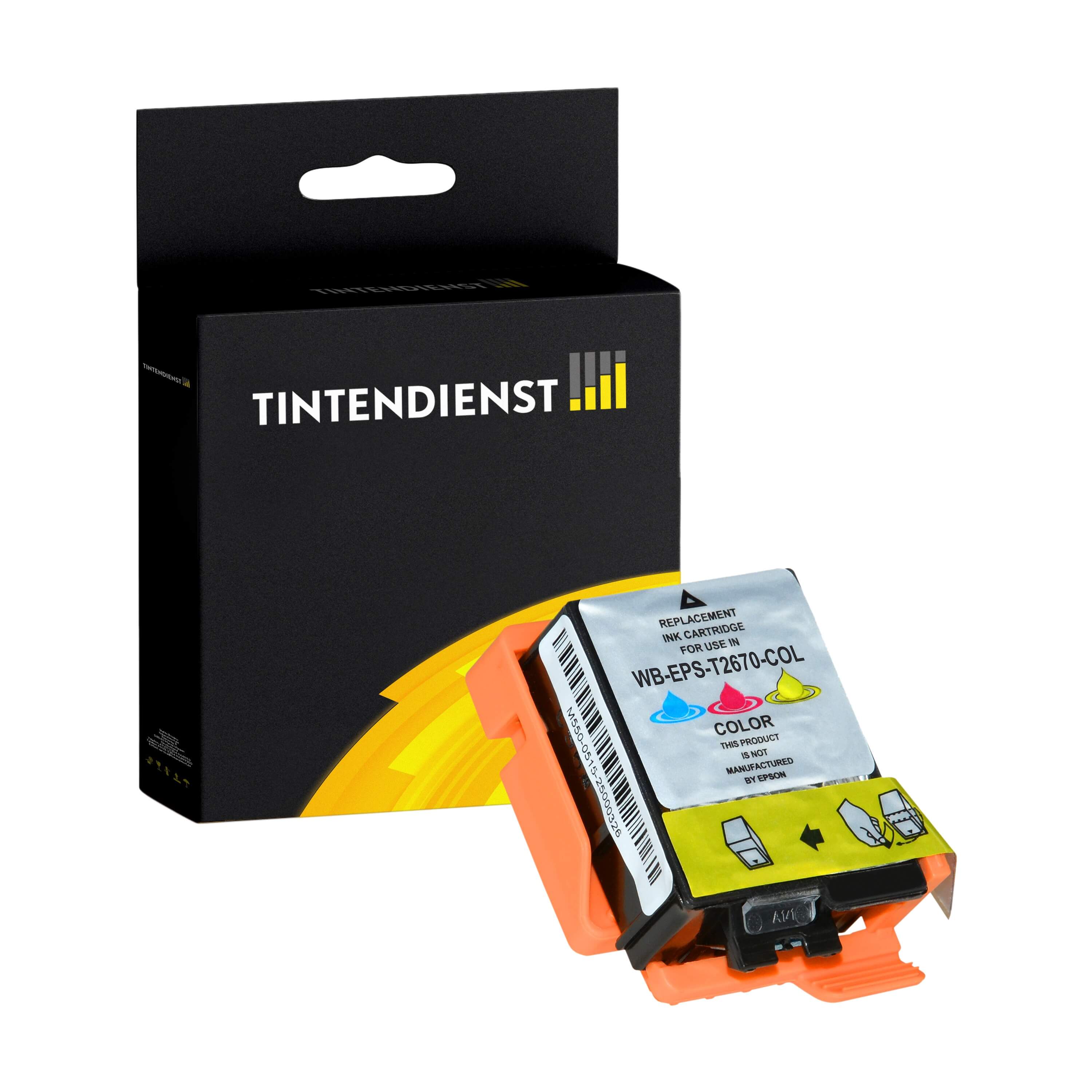 Tintendienst kompatibel für Epson Tintenpatrone C13T26704010 / 267 Color