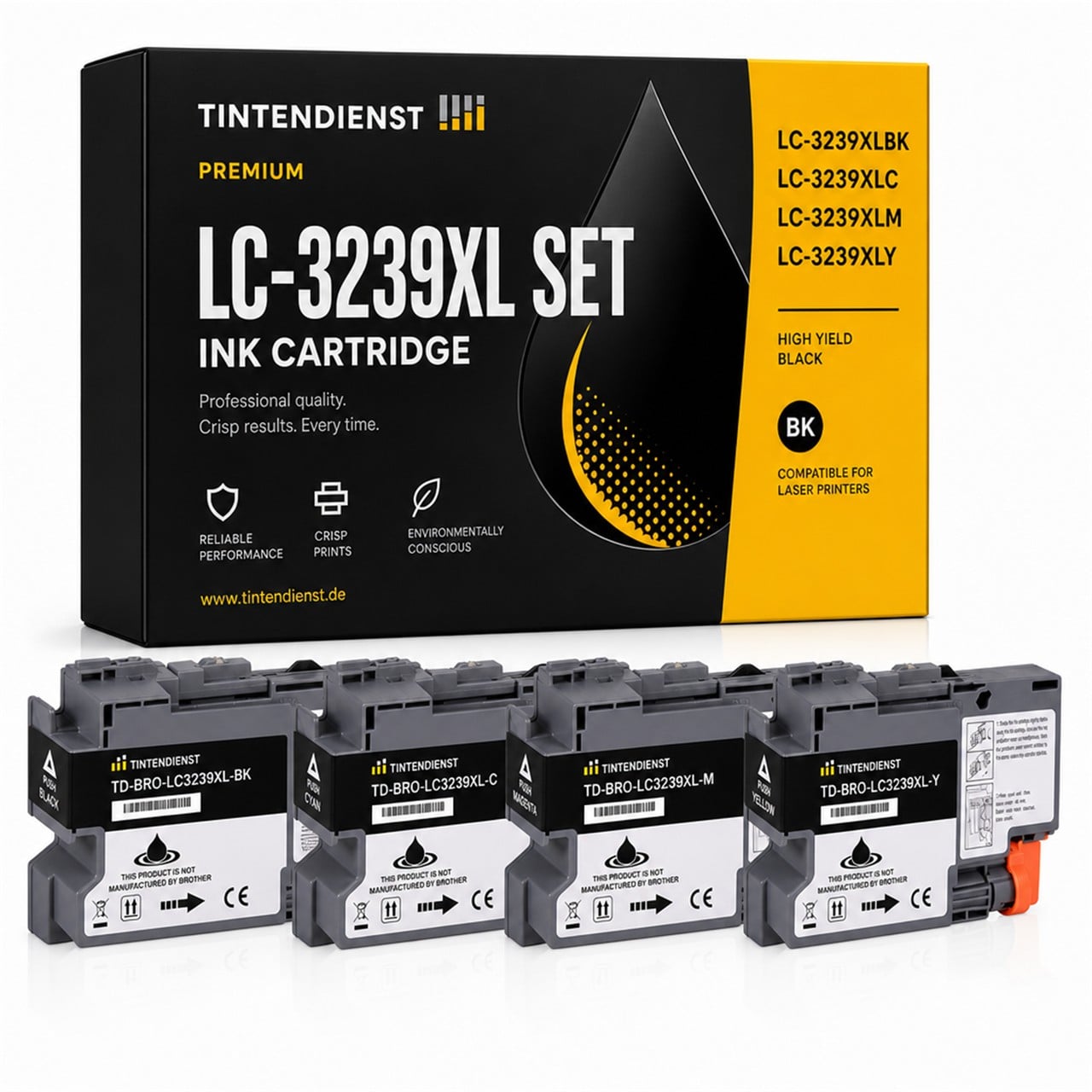 Tintendienst Multipack 4 Brother LC-3239XLBK LC-3239XLC LC-