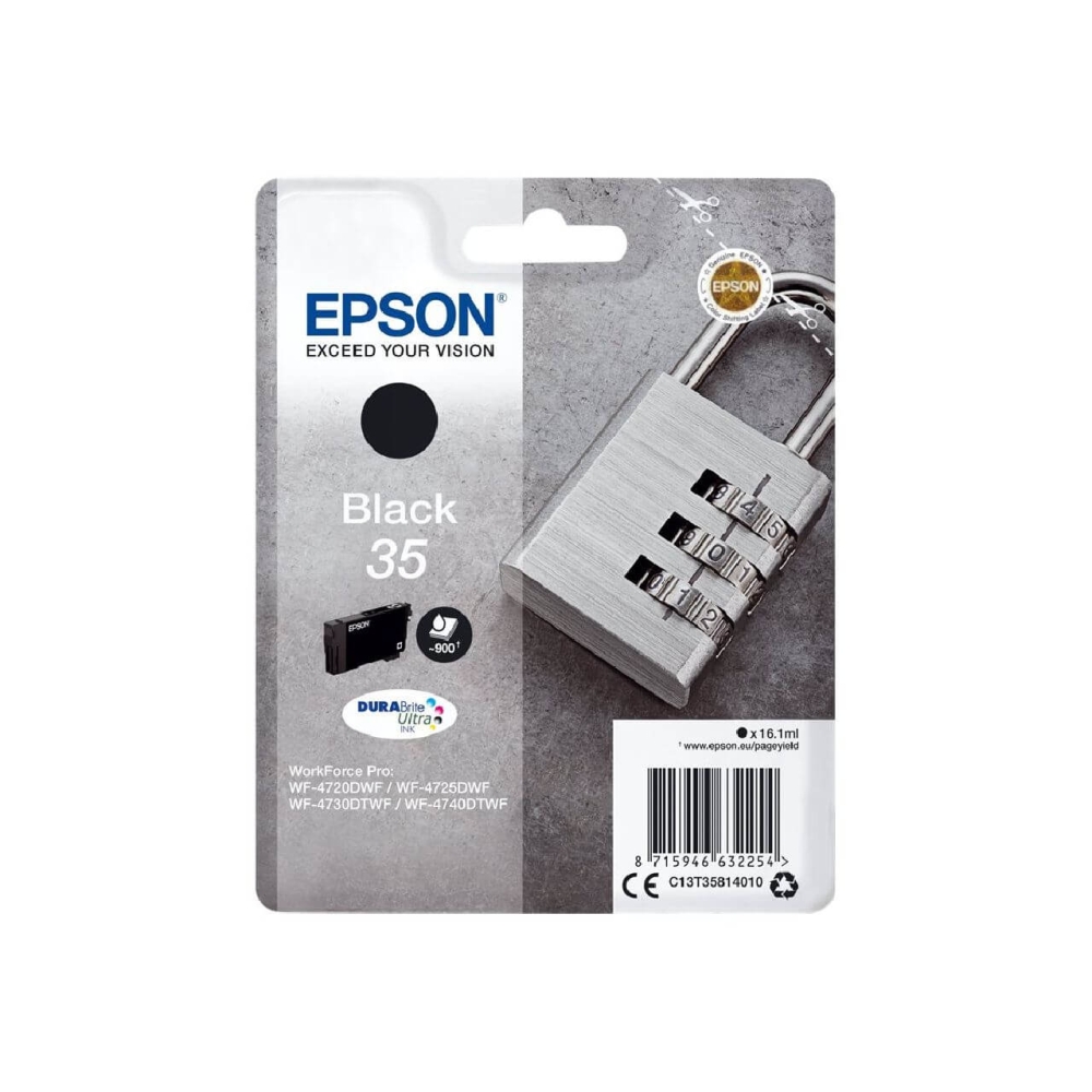 Original Epson Tintenpatrone C13T35814010 / 35 Schwarz