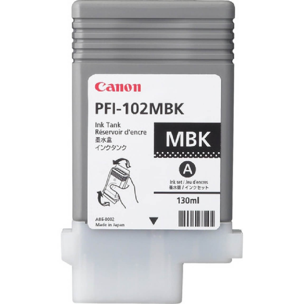 Original Canon Tintenpatrone 0894B001 / PFI-102MBK Matt Schwarz