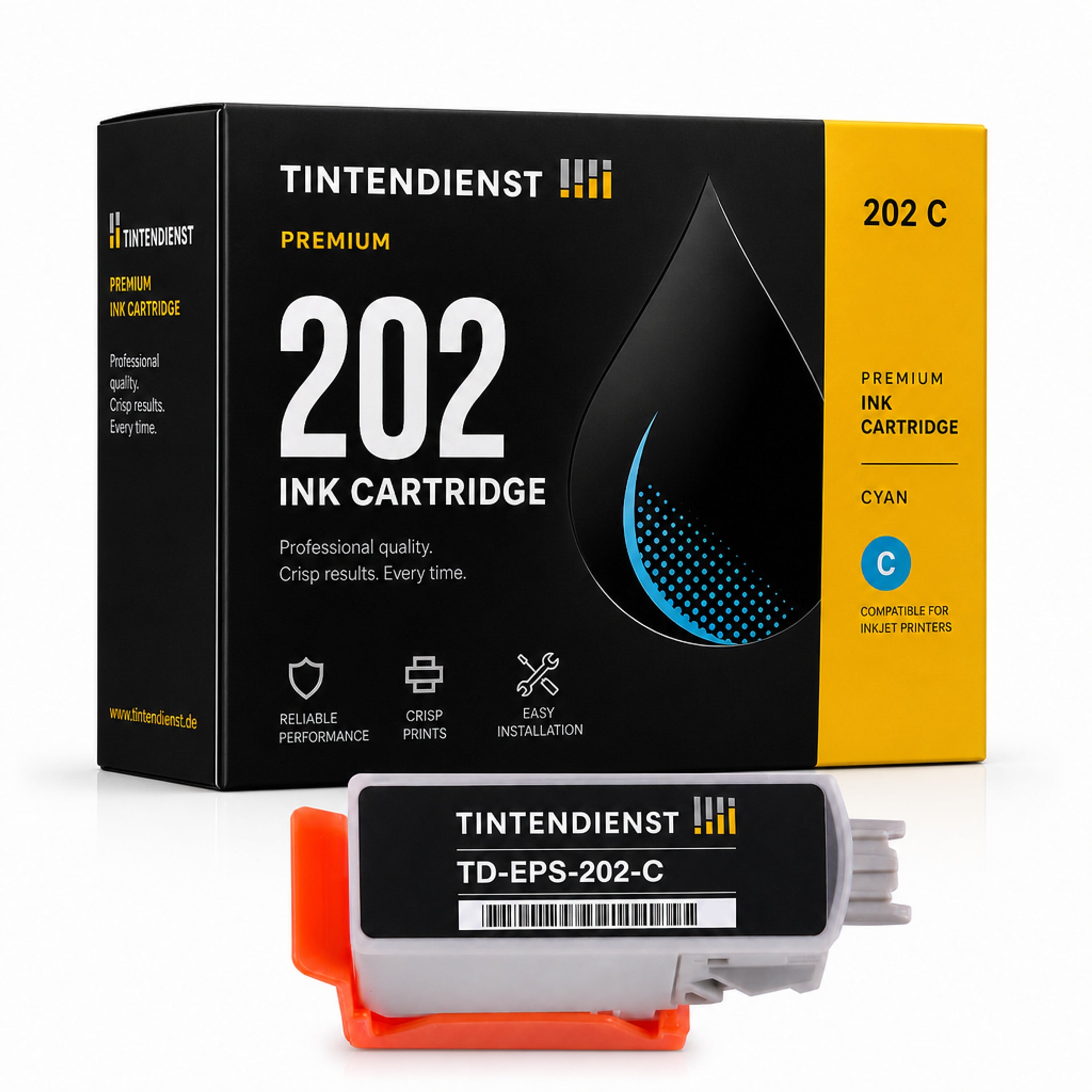 Druckerpatrone kompatibel zu Epson 202, cyan