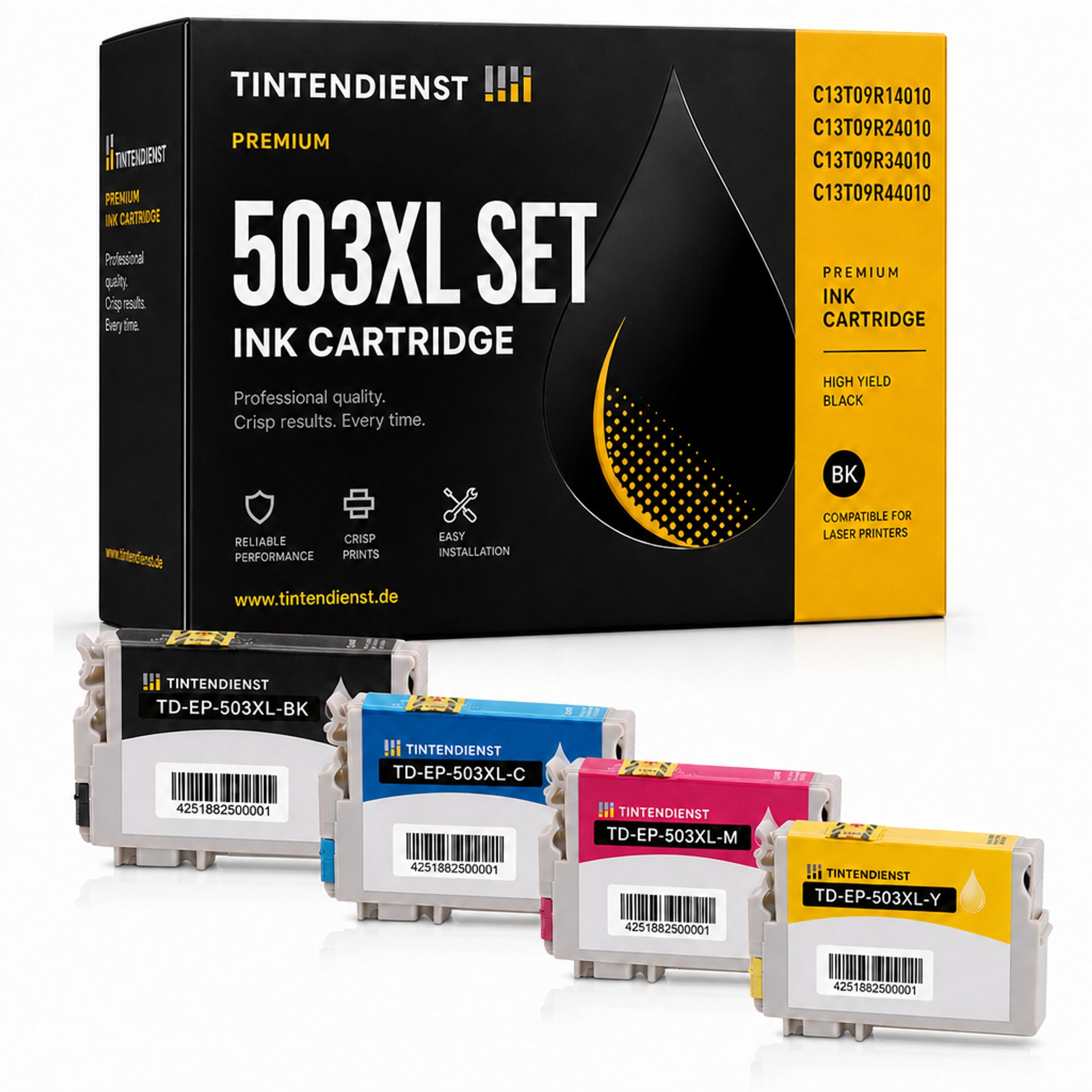 Set kompatibel zu Epson C13T09Q14010, 4 Patronen