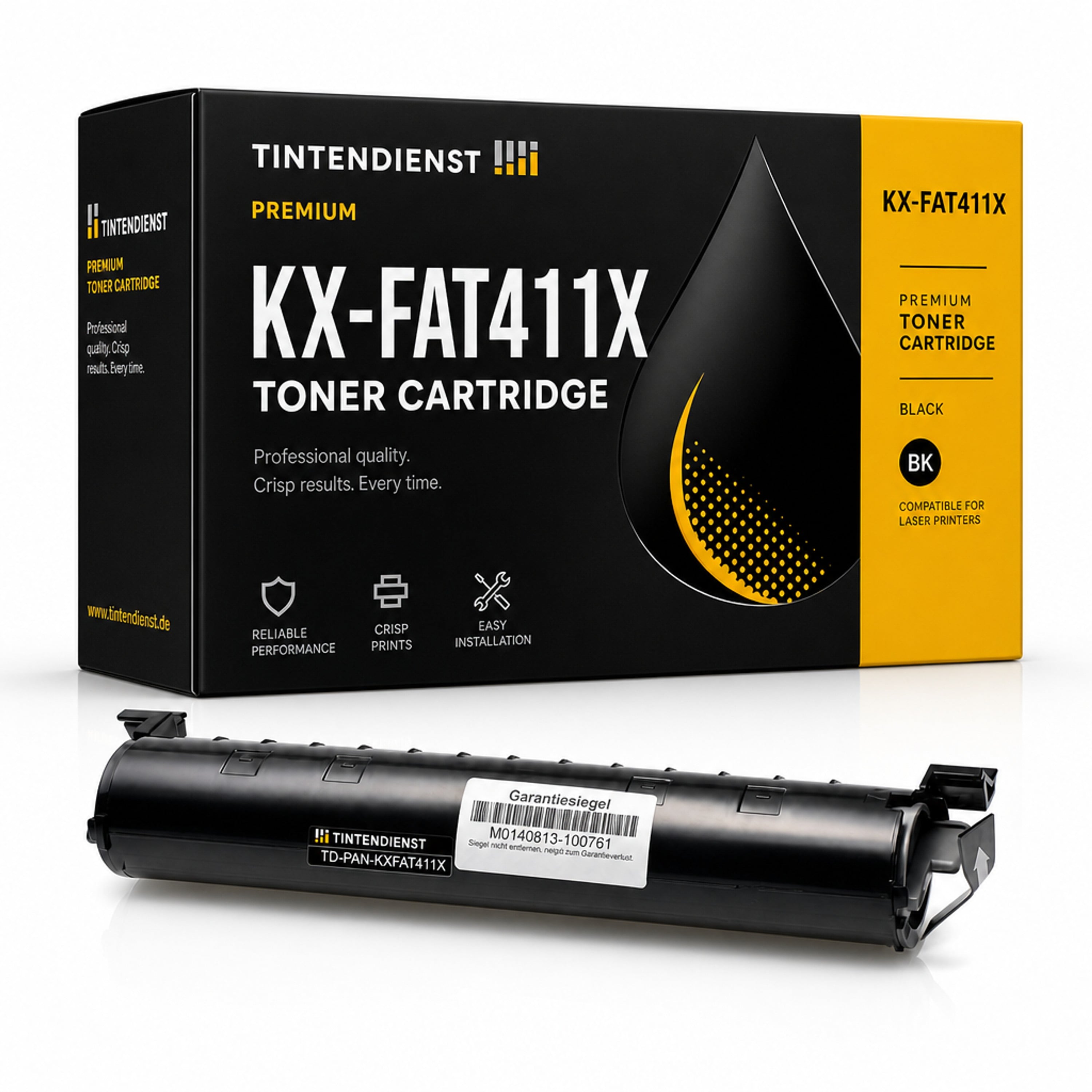 Toner kompatibel zu Panasonic KX-FAT411X, schwarz