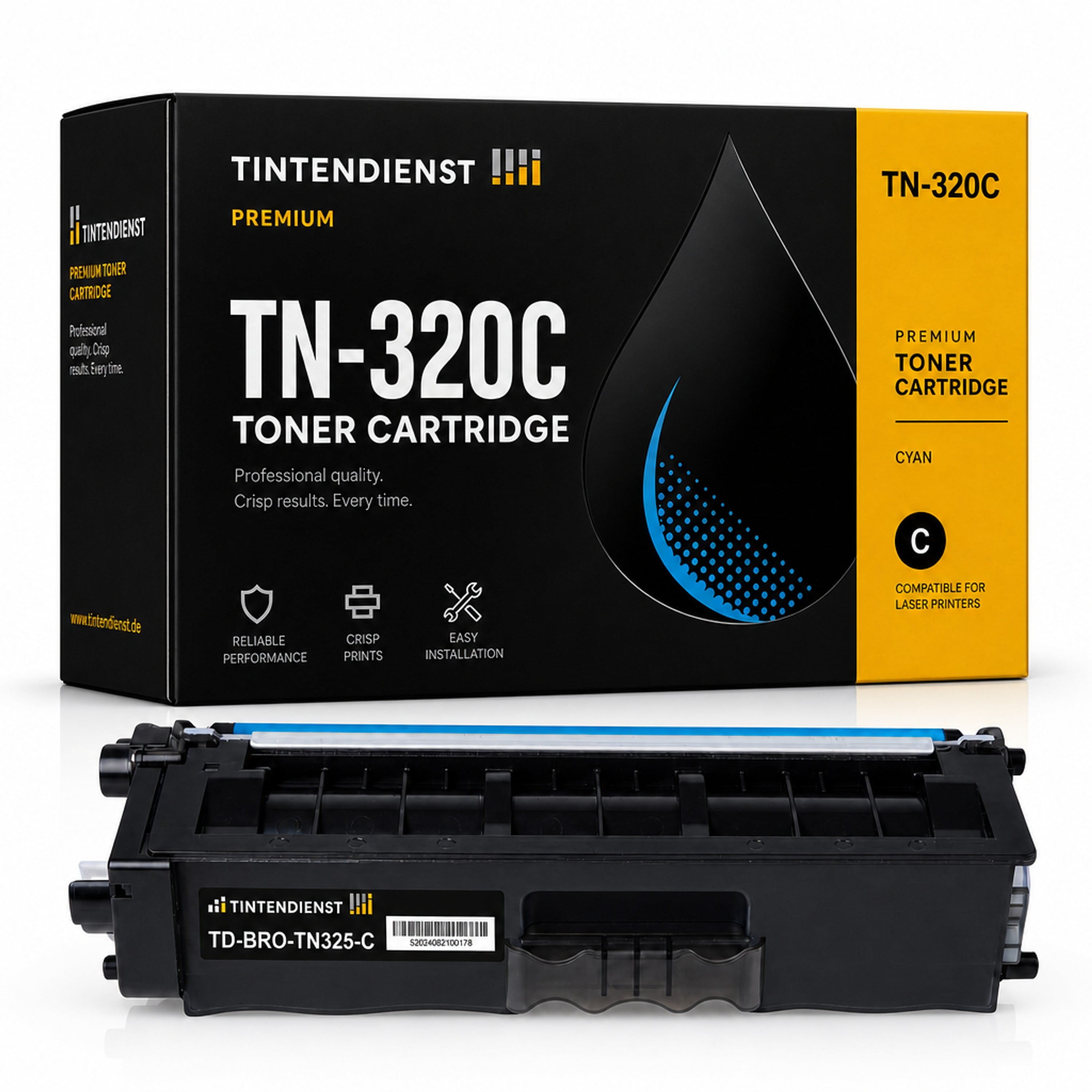 Toner kompatibel zu Brother TN-320C, cyan