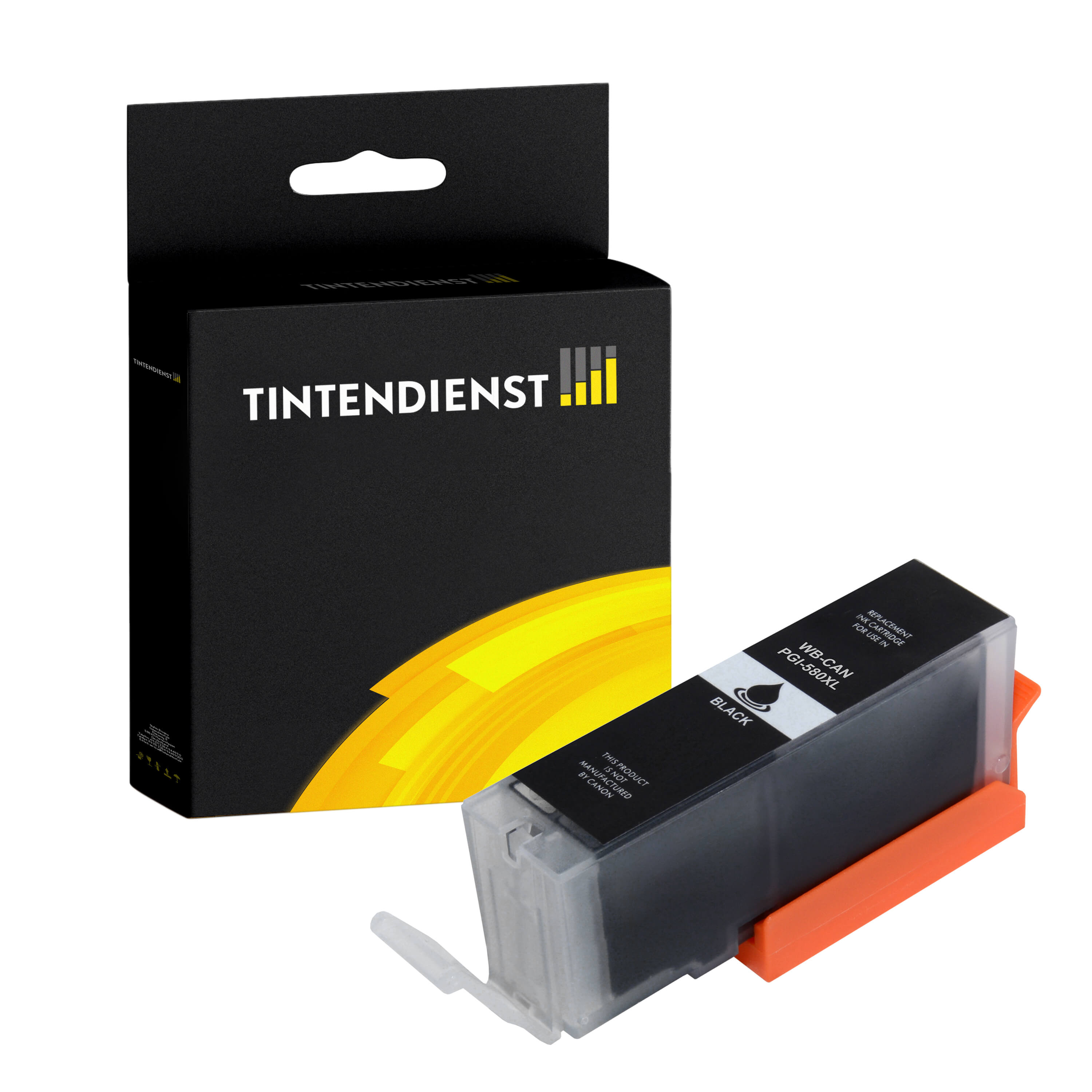 Tintendienst kompatibel für Canon Tintenpatrone 2024C001 / PGI-580PGBKXL Schwarz [XL Füllmenge]