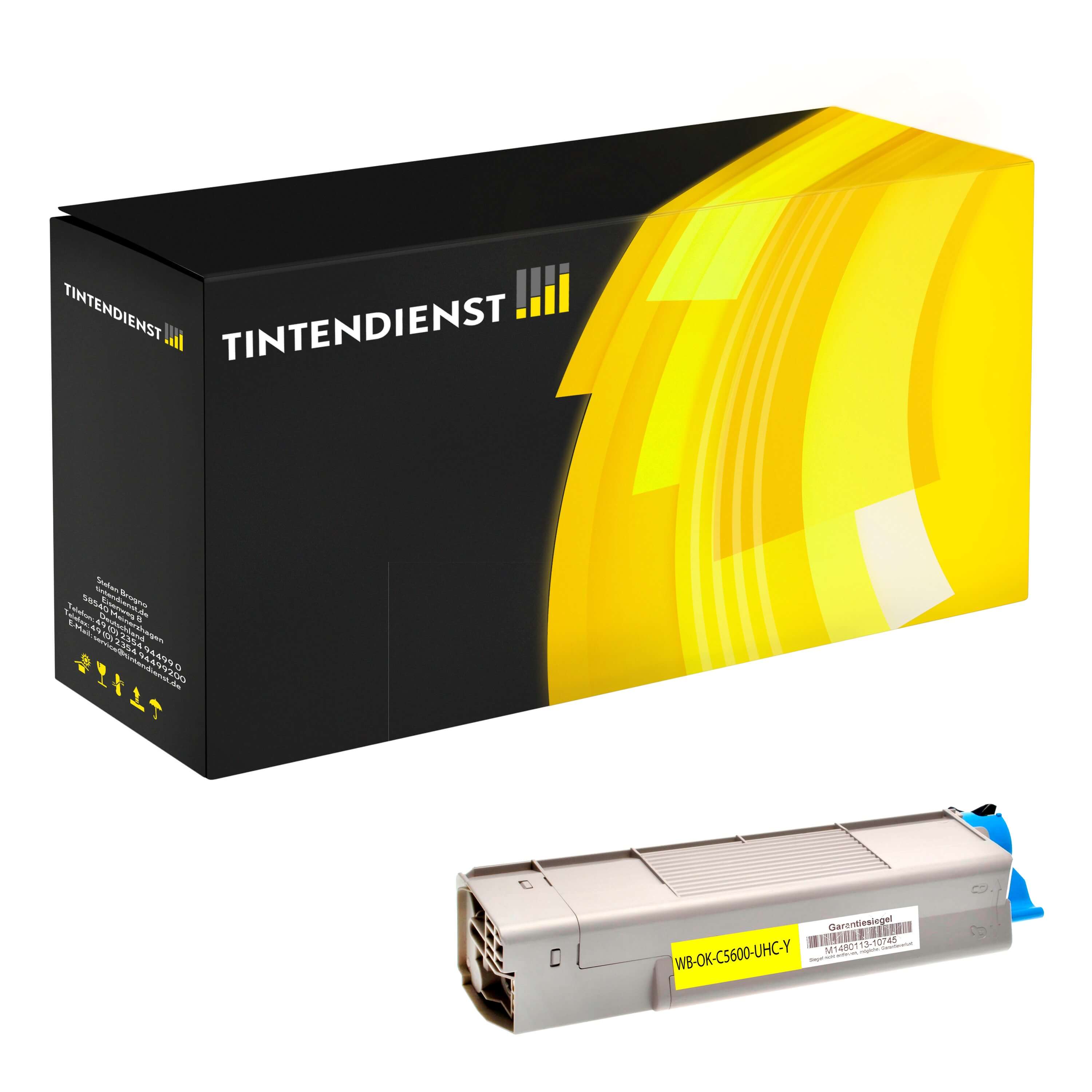 Toner kompatibel zu OKI 43381905, gelb